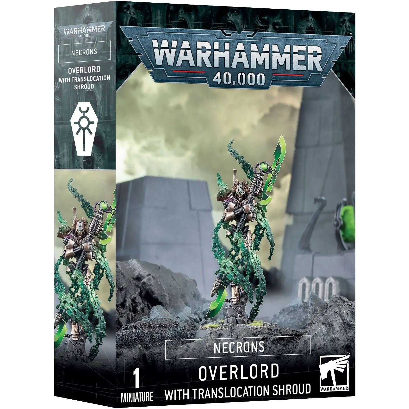 5011921203024 - Figurine Warhammer 40k - Necron Tetraque avec Disrupteur de Phase