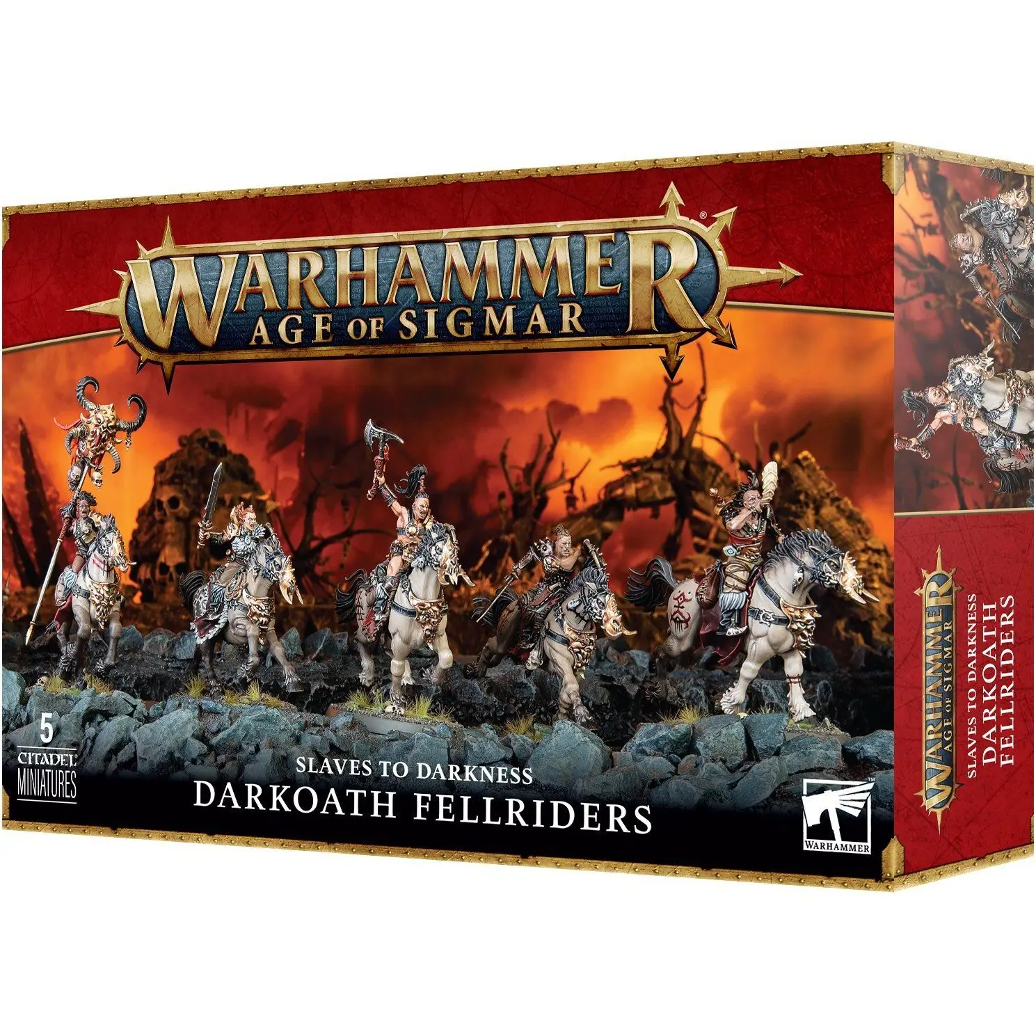 5011921204113 - Figurine Warhammer AoS - Slave to Darkness Darkoath Fellriders