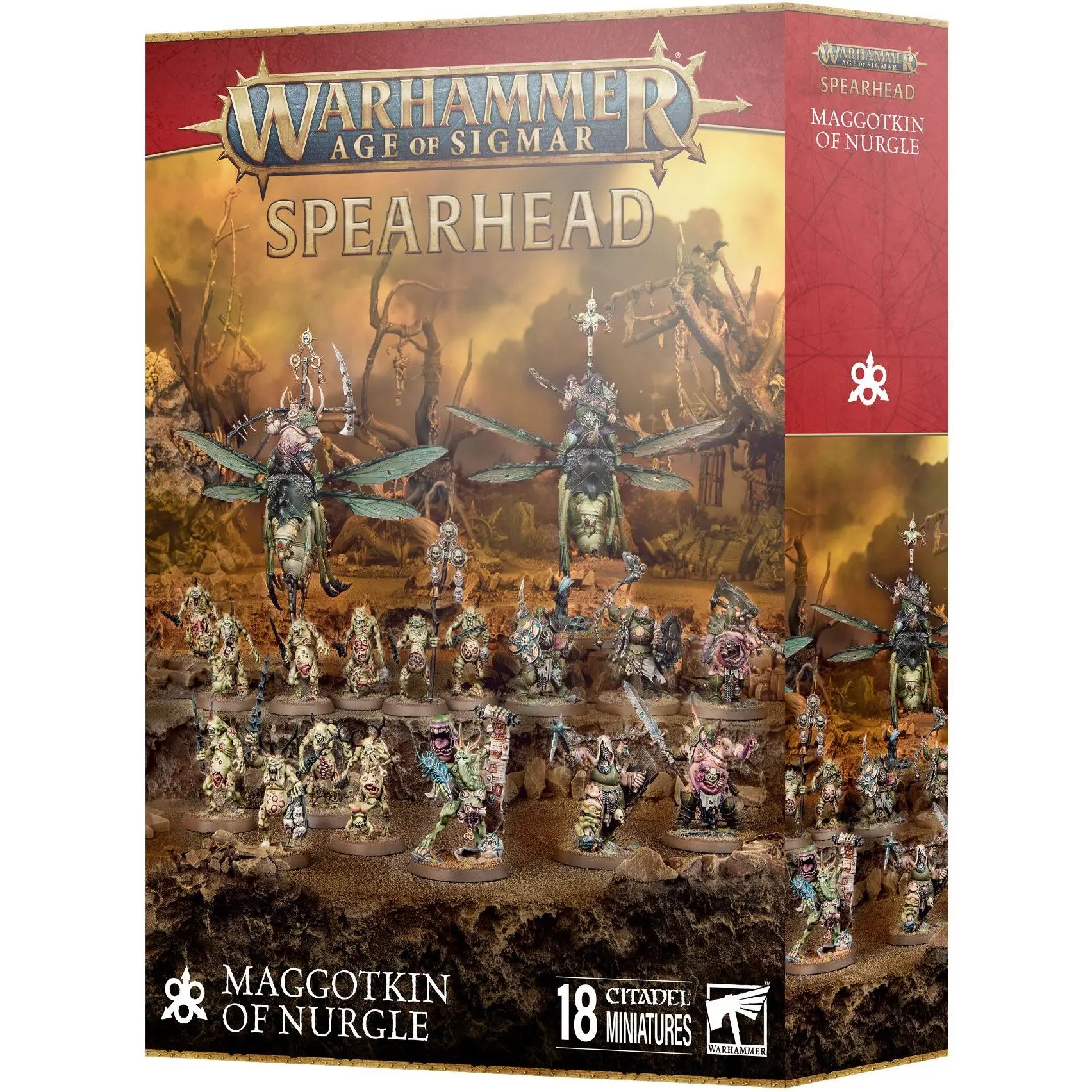 5011921228591 - Figurine Warhammer AoS - Spearhead Maggotkin of Nurgle
