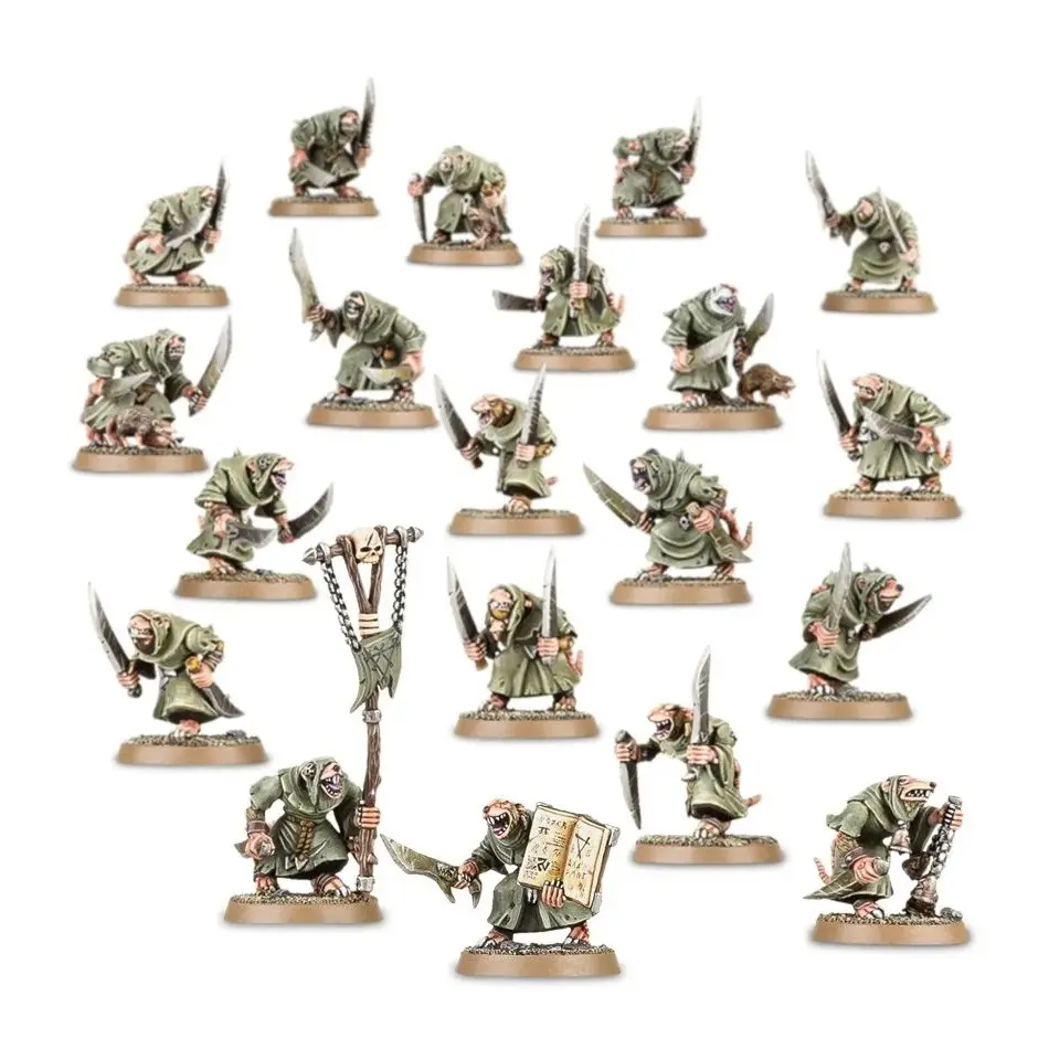 5011921063239 - Set mit 20 Figuren Warhammer AoS - Skaven Pestilens Plague Monks
