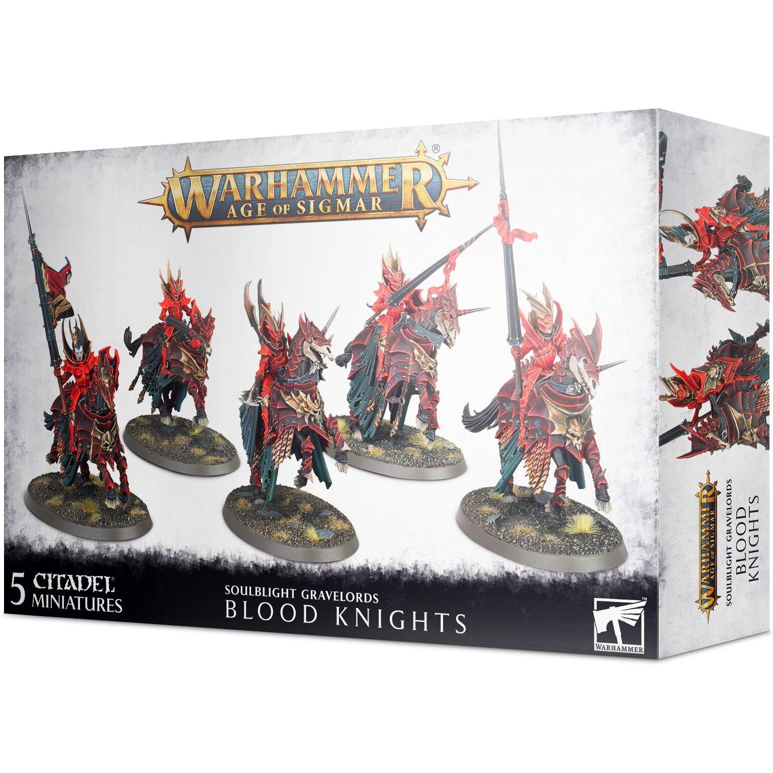 5011921139088 - Set aus 5 Figuren mit 67 Teilen Warhammer AoS - Soulblight Gravelords Blood Knights
