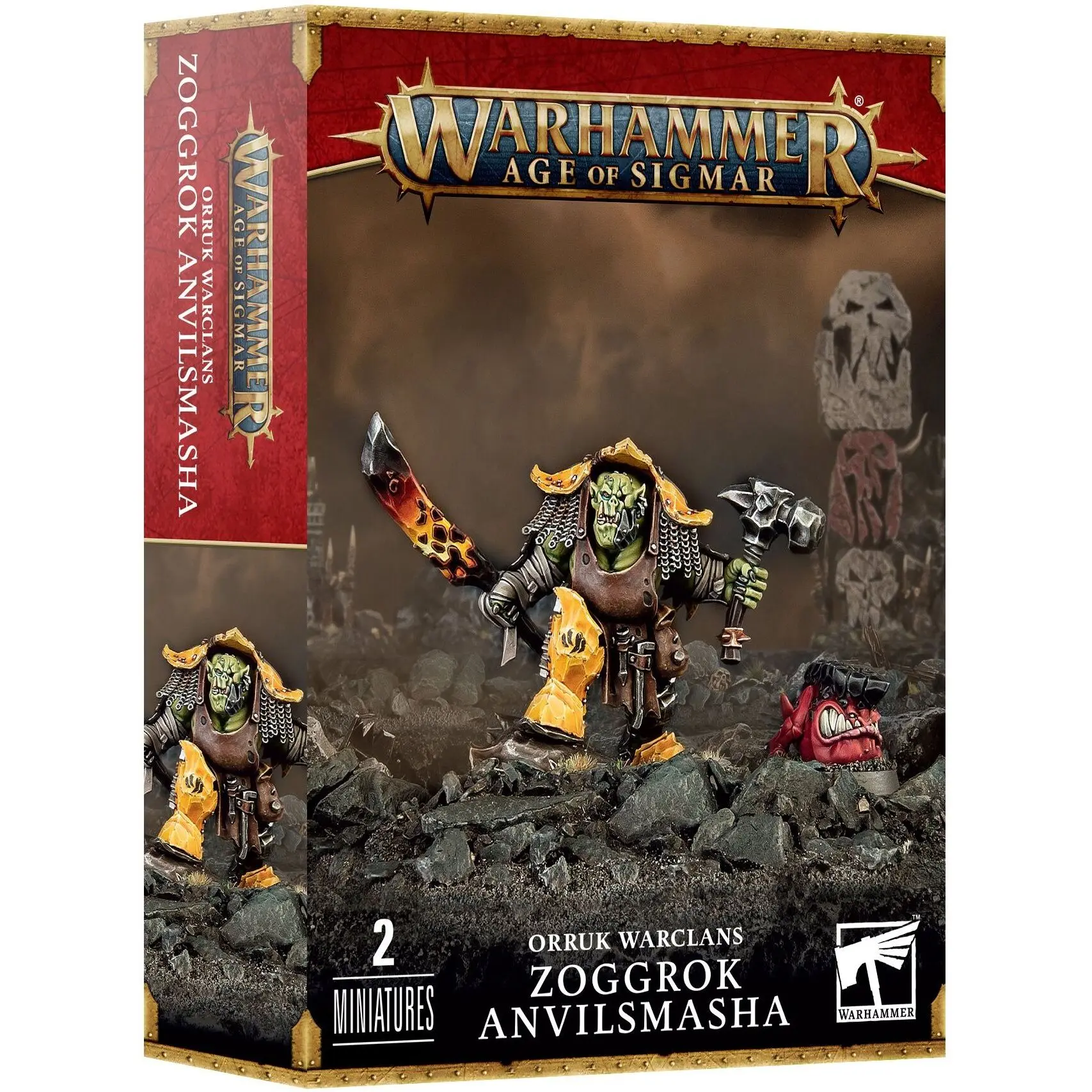 5011921201235 - Figurine Warhammer AoS - Ironjawz Orruk Enclumes Zoggrok