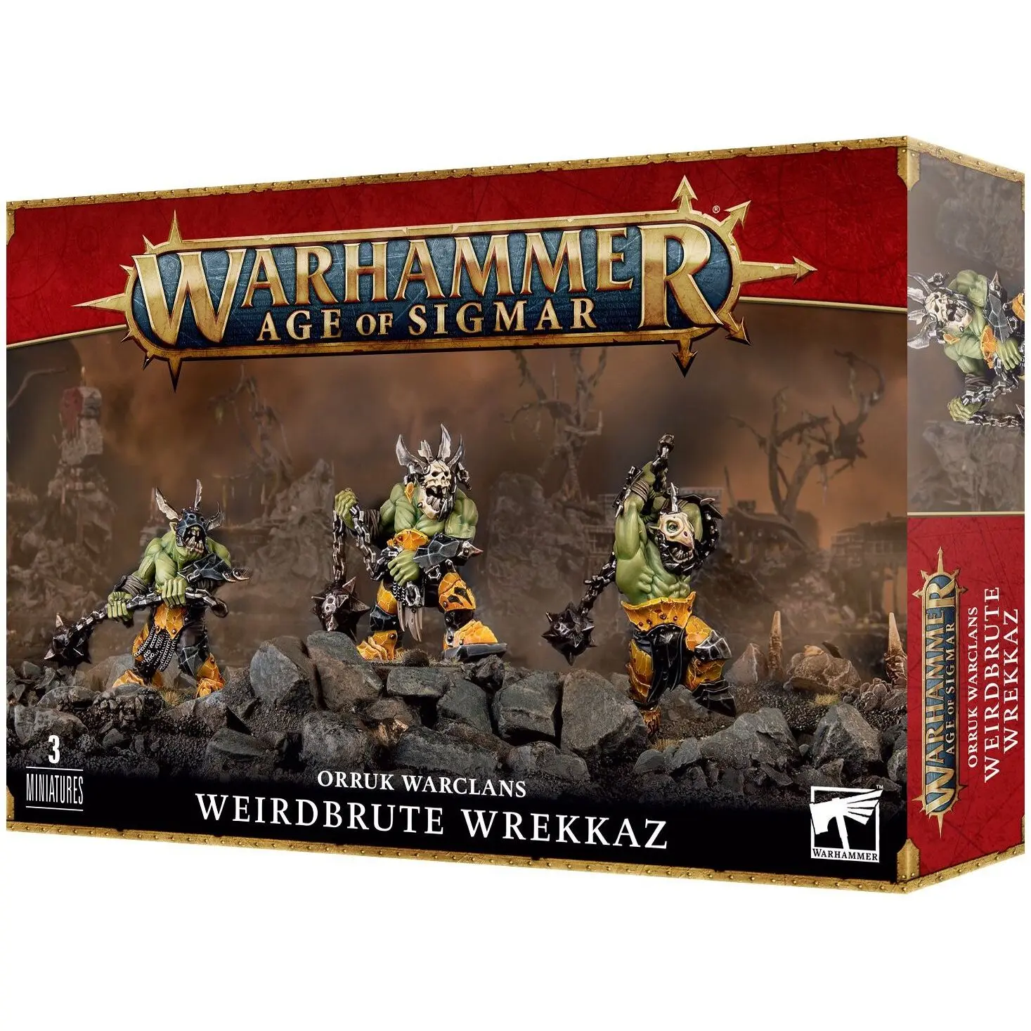 5011921201242 - Figurine Warhammer AoS - Ironjawz Orruk Wrekkaz bizarre   Brute Ragerz