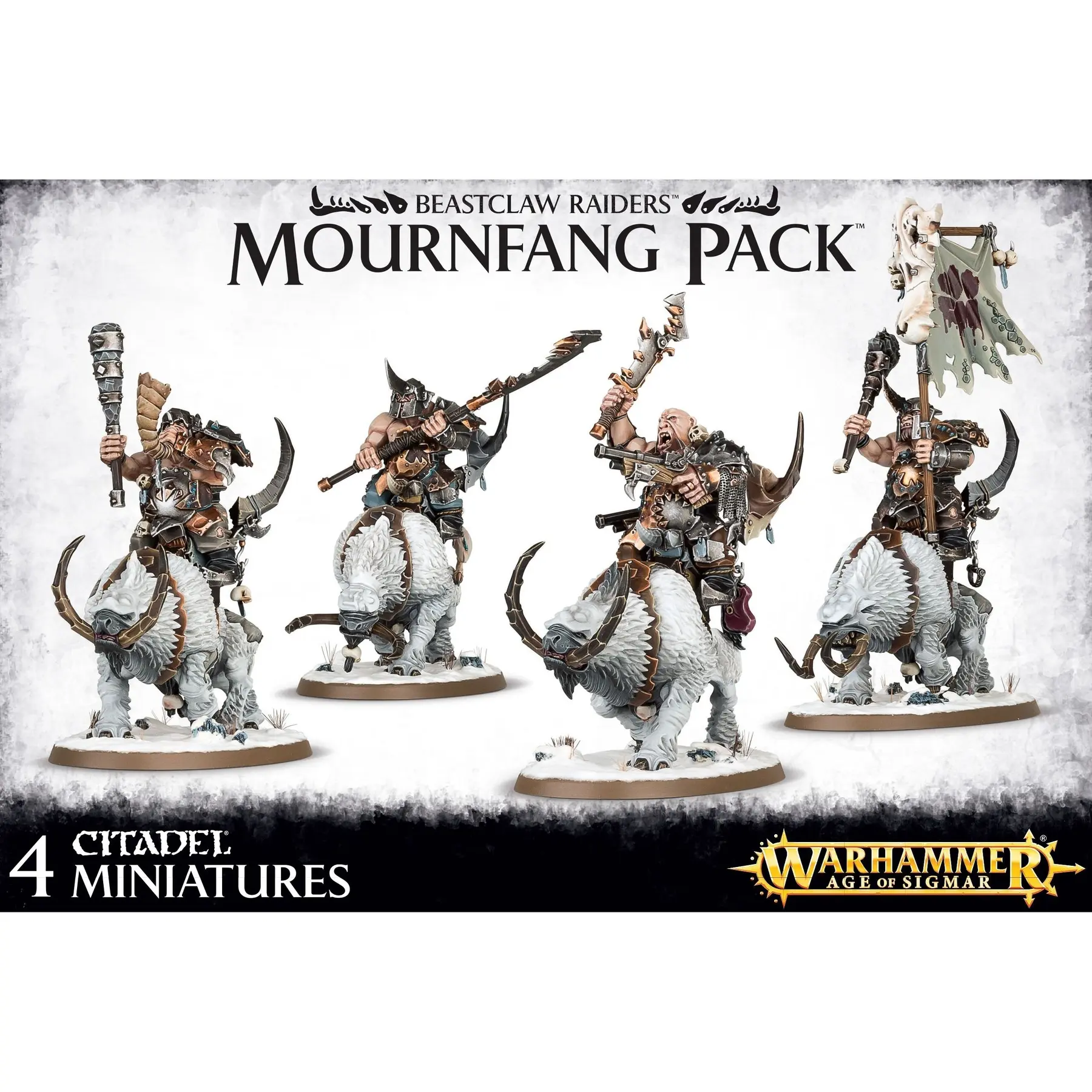 5011921076680 - Figurine Warhammer AoS - Beastclaw Raiders Mournfang Pack