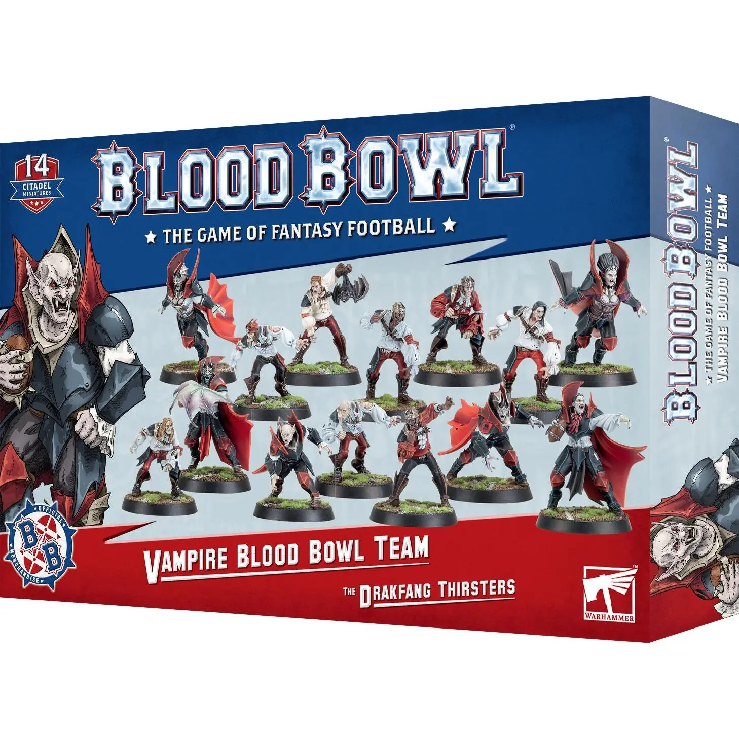 5011921182077 - Figurine Blood Bowl - Team Vampire  The Drakfang Thirsters (x14)