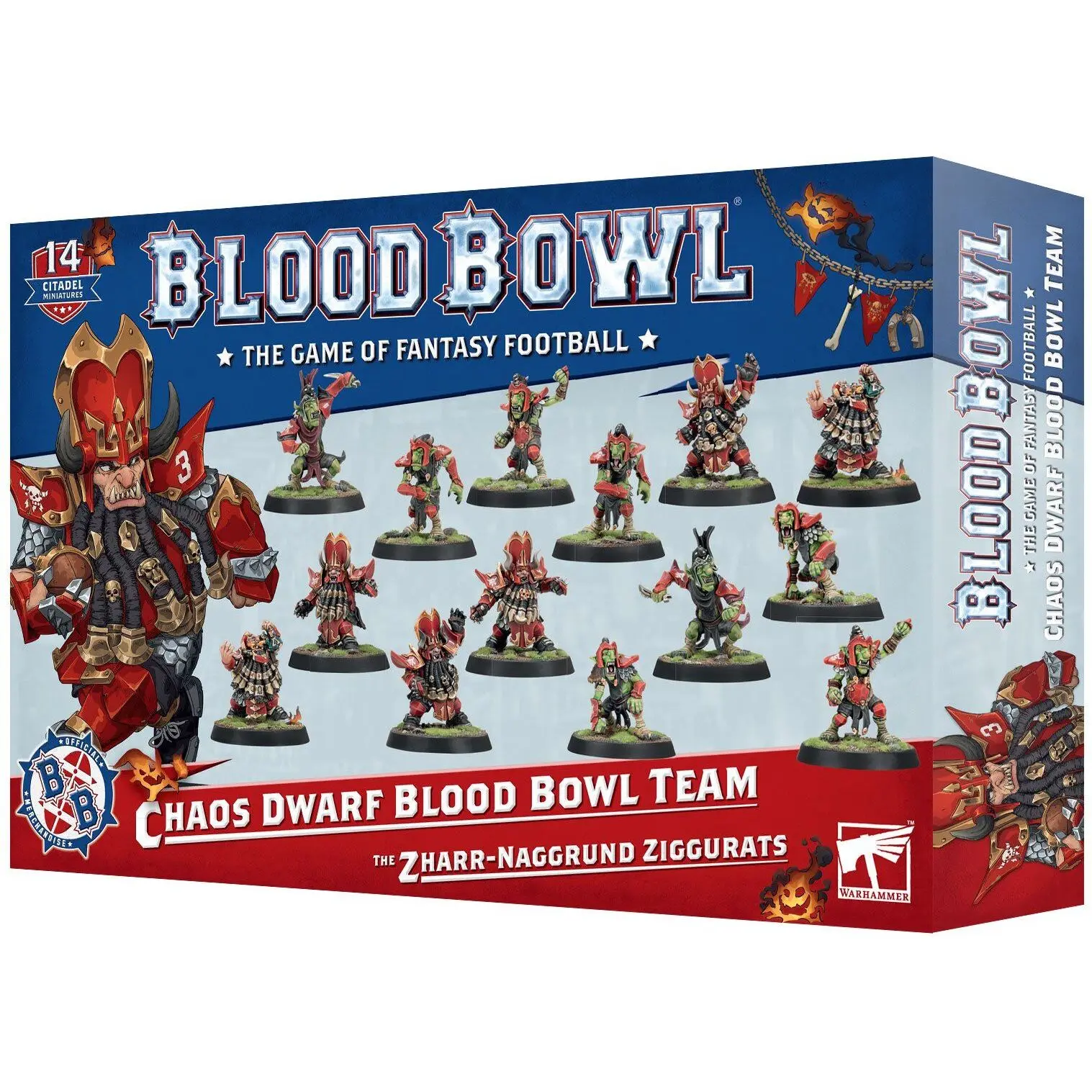 5011921218226 - Gesellschaftsspiele Blood Bowl - Team Nains du Chaos  The Zharr-Naggrund Ziggurats