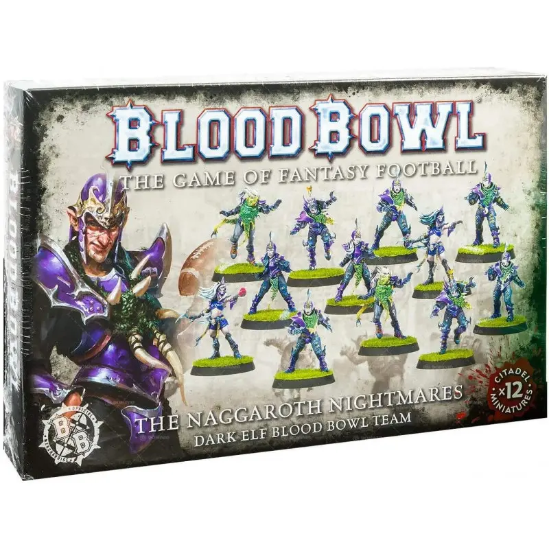 5011921146222 - Set mit 12 Figuren Blood Bowl - Team Elfe Noir  The Naggaroth Nightmares