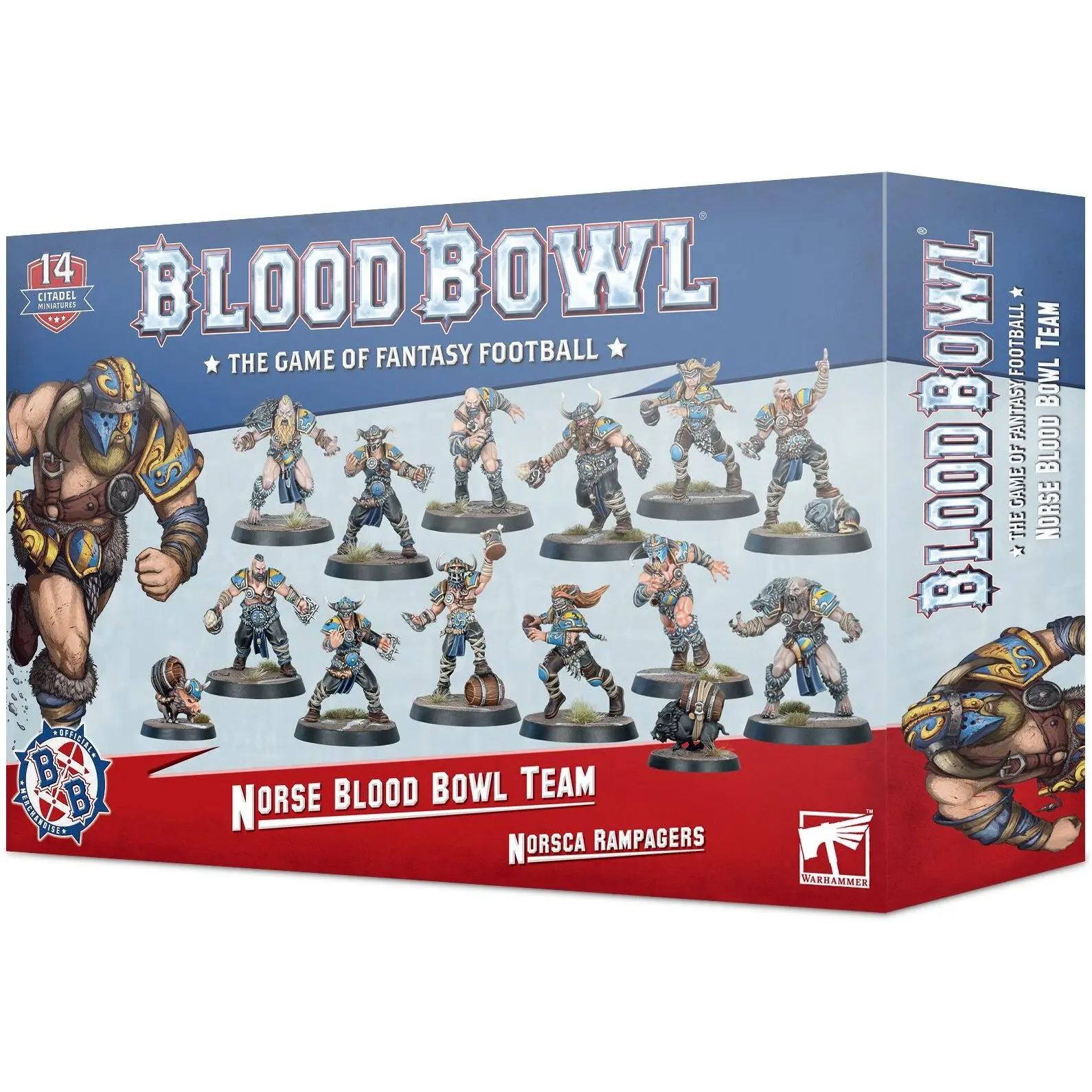 5011921163281 - Set mit 22 Figuren Blood Bowl - Team Nordiques  Norsca Rampagers