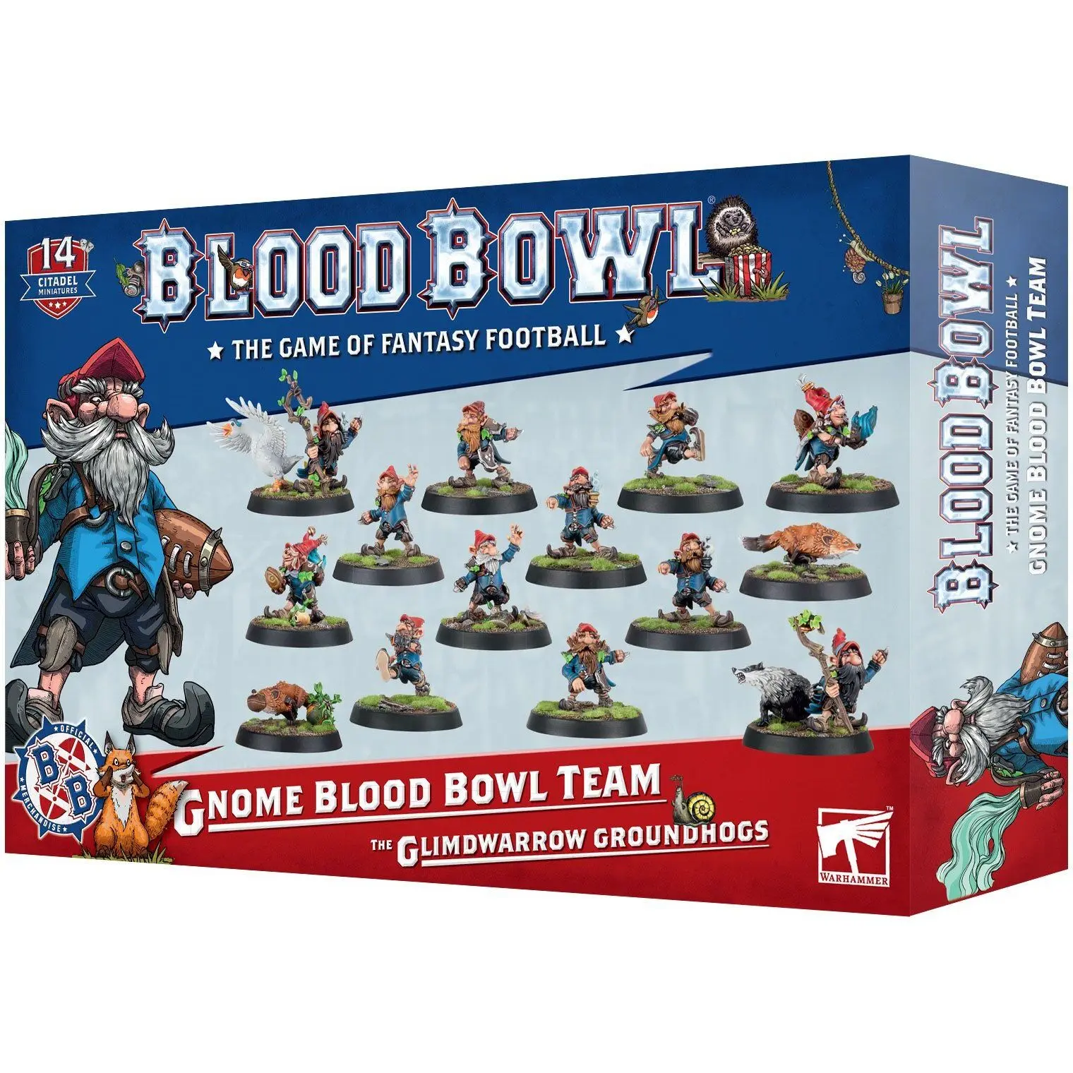 5011921203987 - Figurine Blood Bowl - Team Gnome  Glimdwarrow Groundhogs (x14)