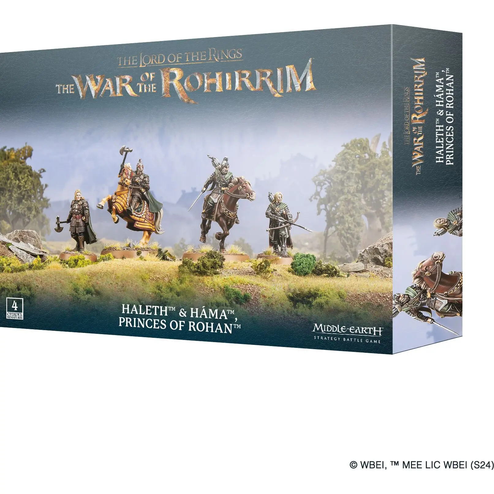 5011921244973 - Figurine Warhammer Middle Earth - Rohan Haleth & Hama Princes du Rohan (x4)