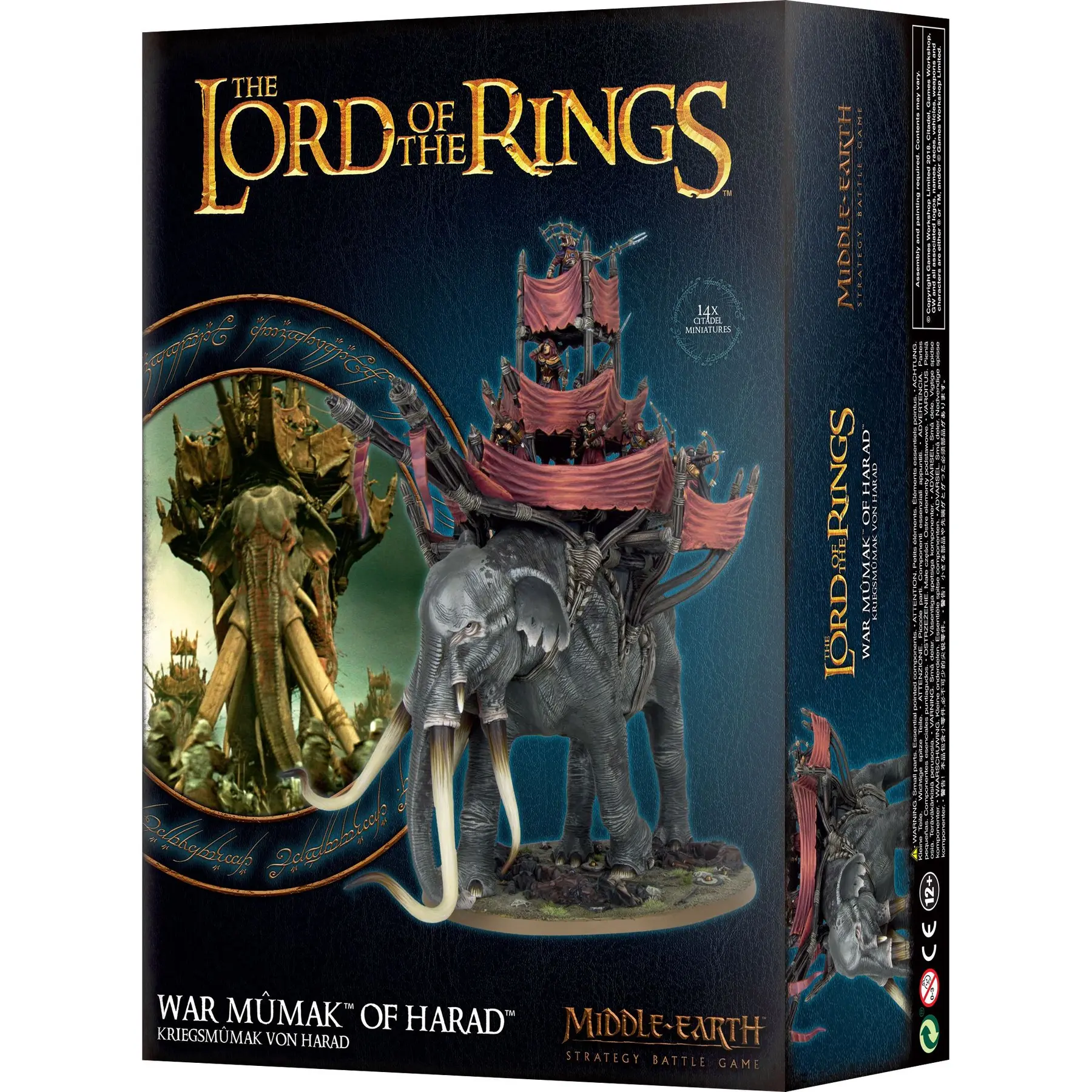 Set mit 14 Figuren Games Workshop Warhammer Middle Earth War Mûmak Of Harad