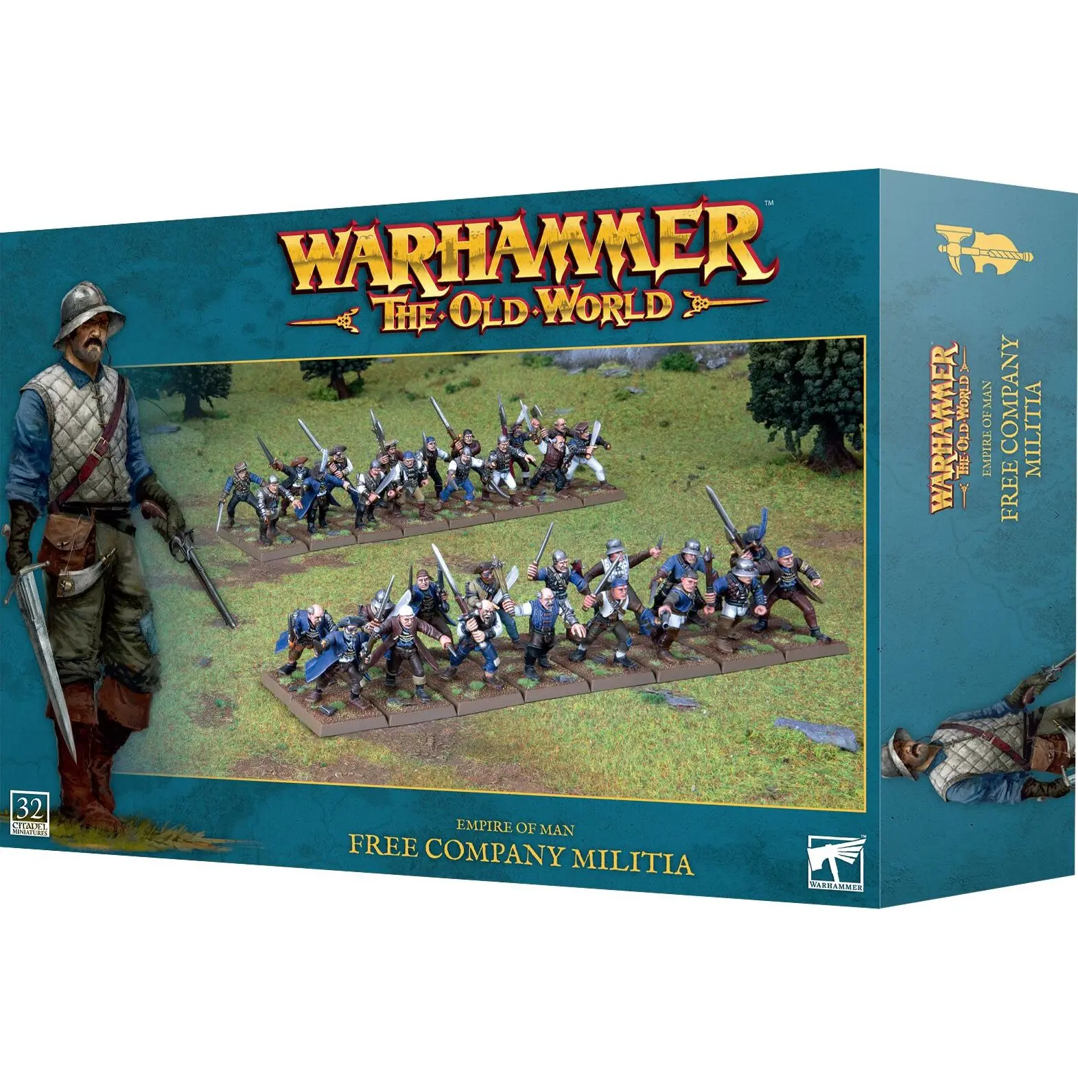 5011921206391 - Figurine Warhammer ToW - Empire de LHomme  Milice des Franches Compagnies (x32)