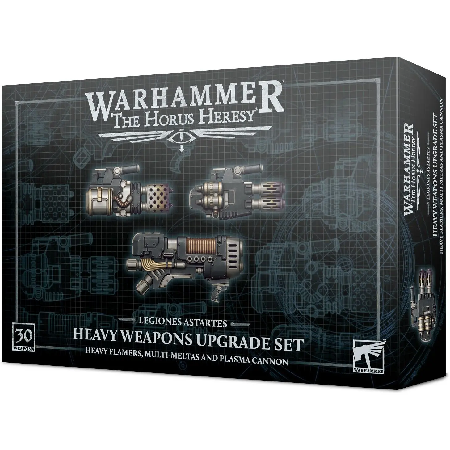 5011921144563 - Figurine Aufrüstungskoffer für schwere Waffen schwere Flammenwerfer Multifuse und Plasmakanonen Warhammer 30k - Legiones Astartes