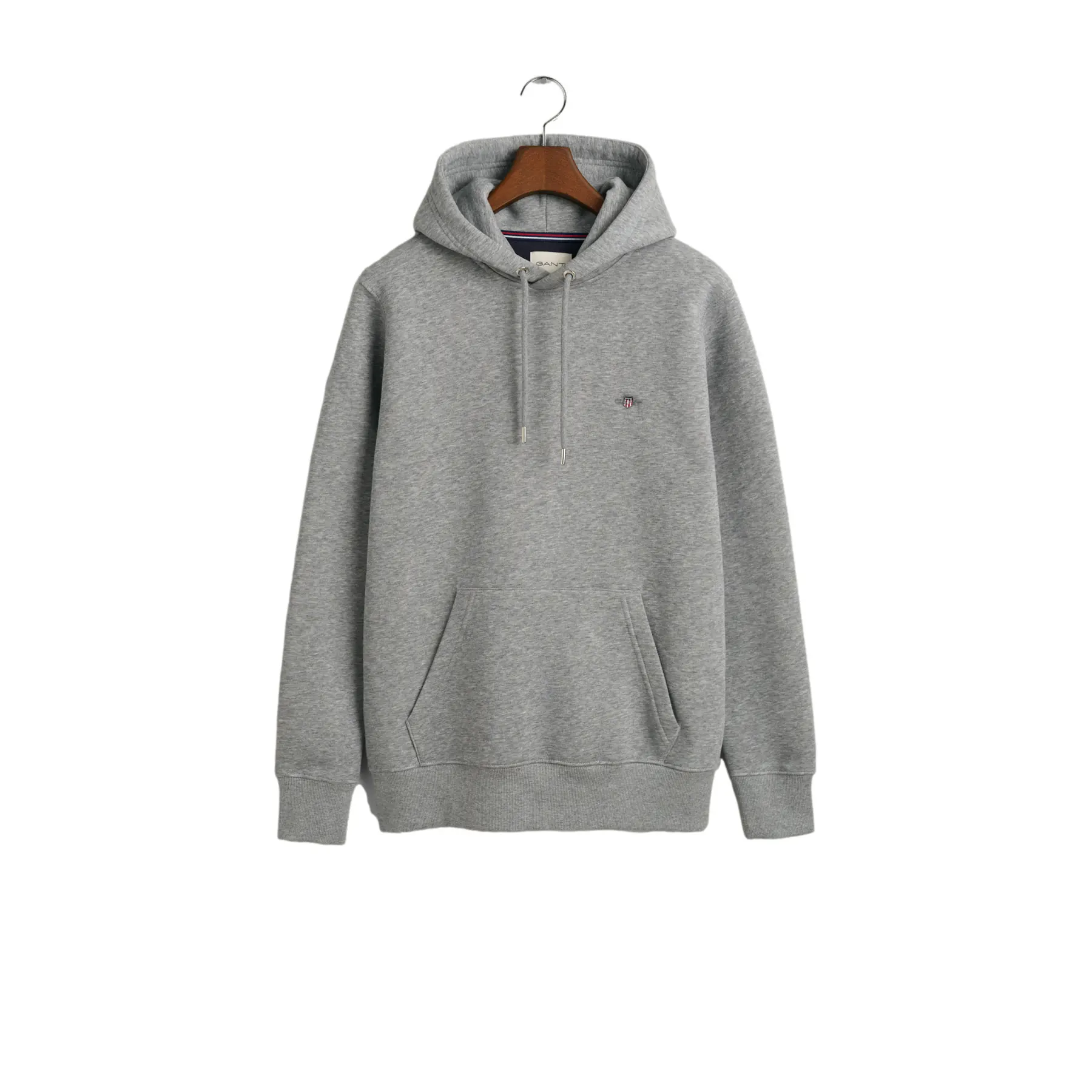 Gant Men's Gris Hooded Sweatshirt Regular Shield