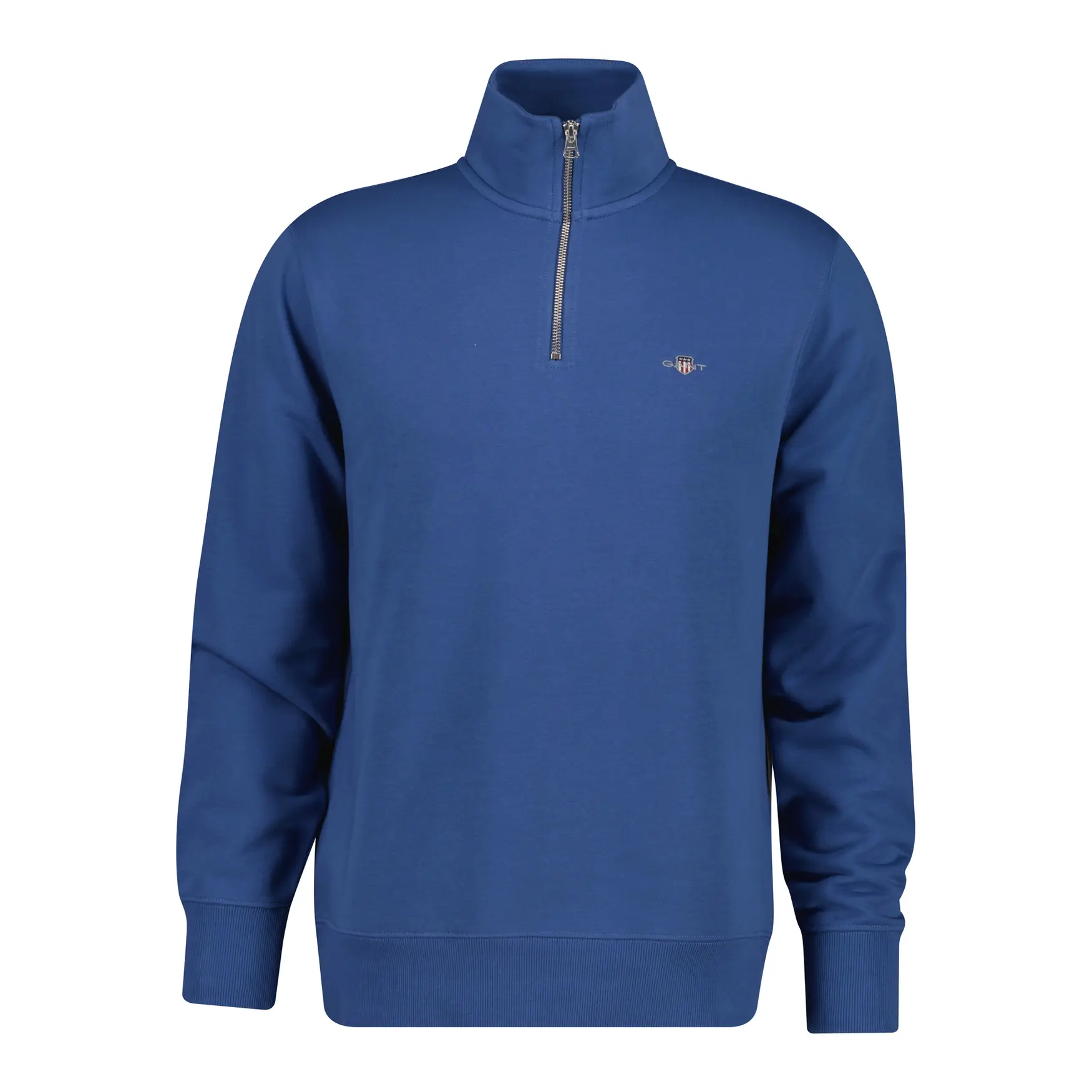 Gant Men's Bleu 1/2 Zip Sweatshirt Regular Shield