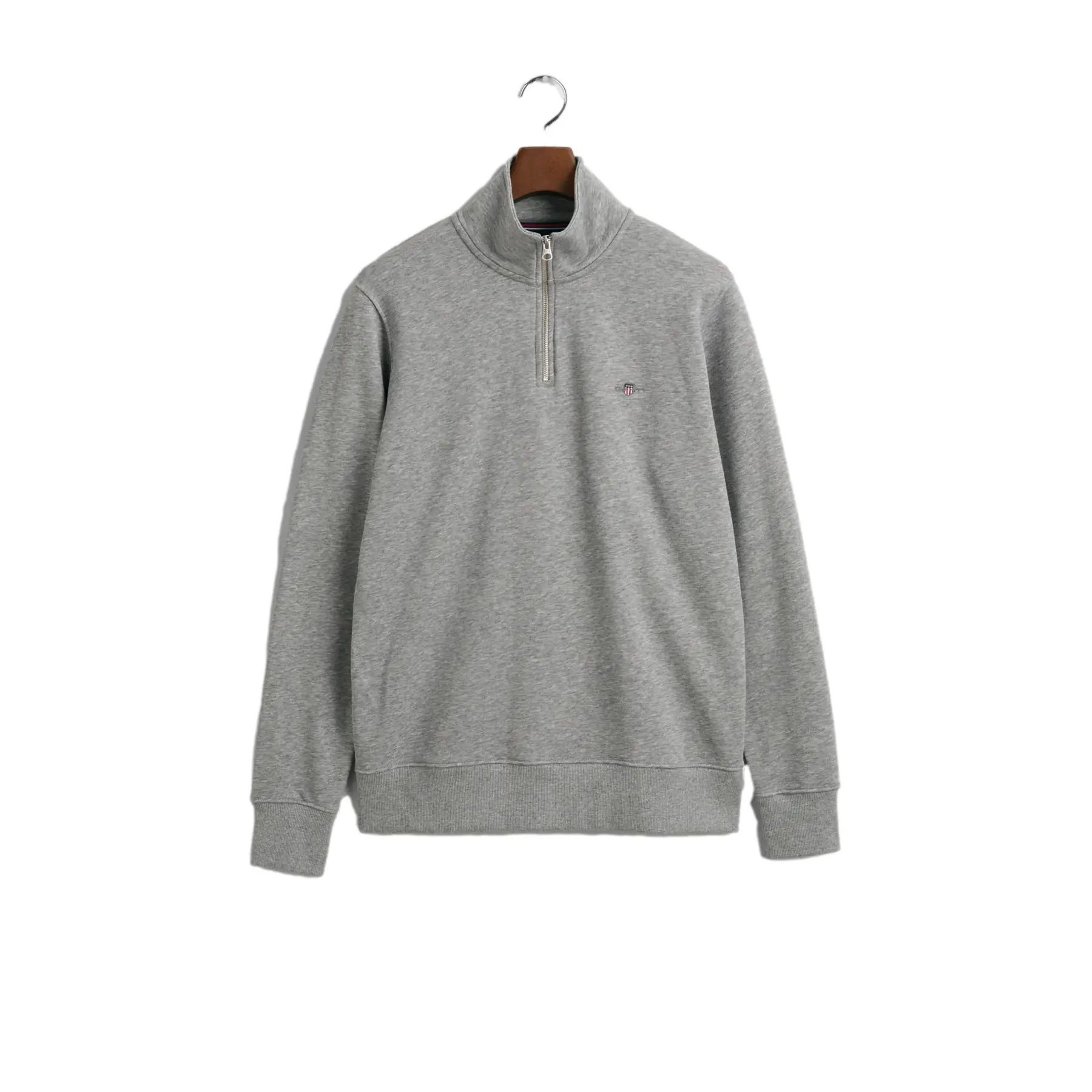 Gant Men's Noir Half Zip Sweatshirt Reg Shield