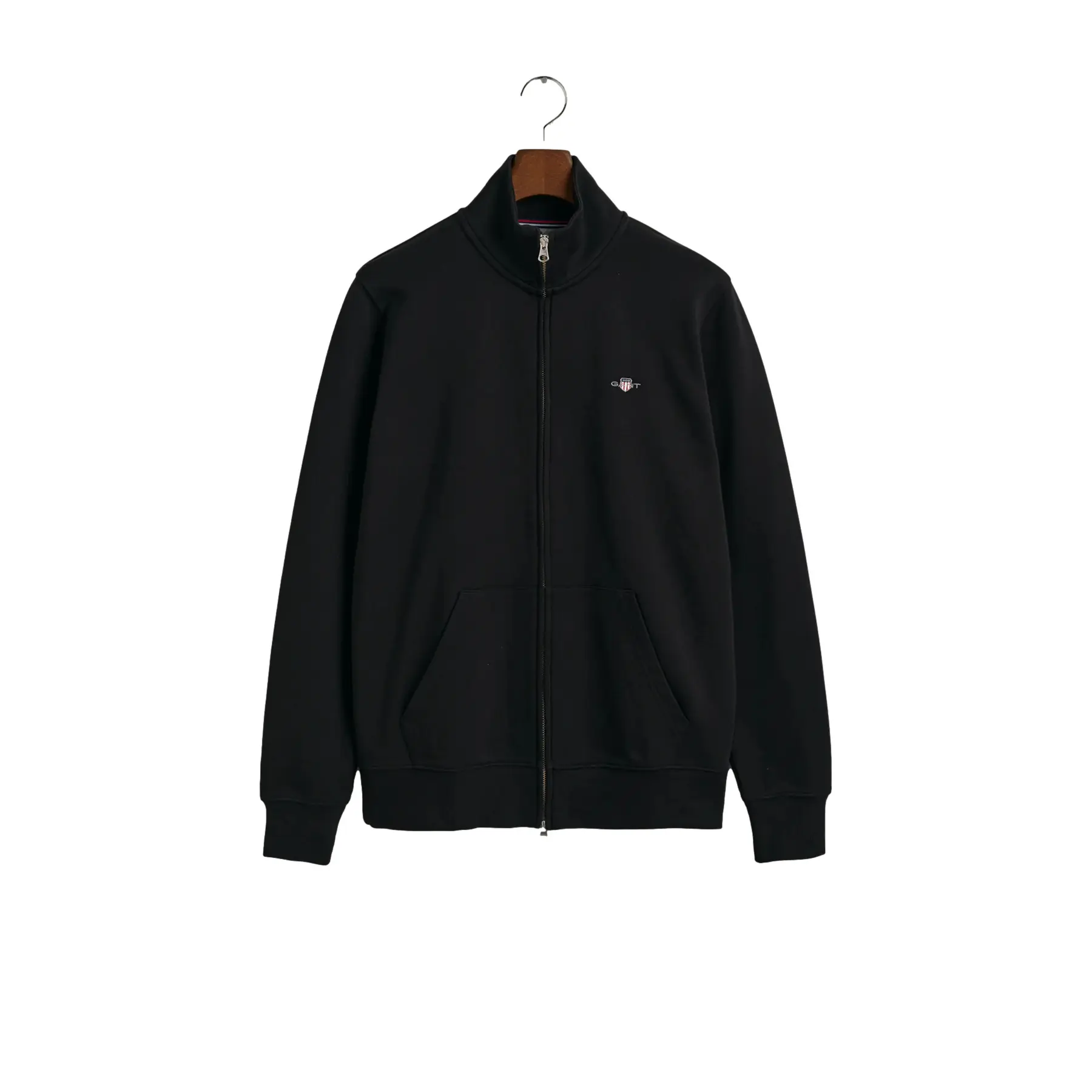 Gant Men's Noir Zip-Up Sweatshirt Reg Shield