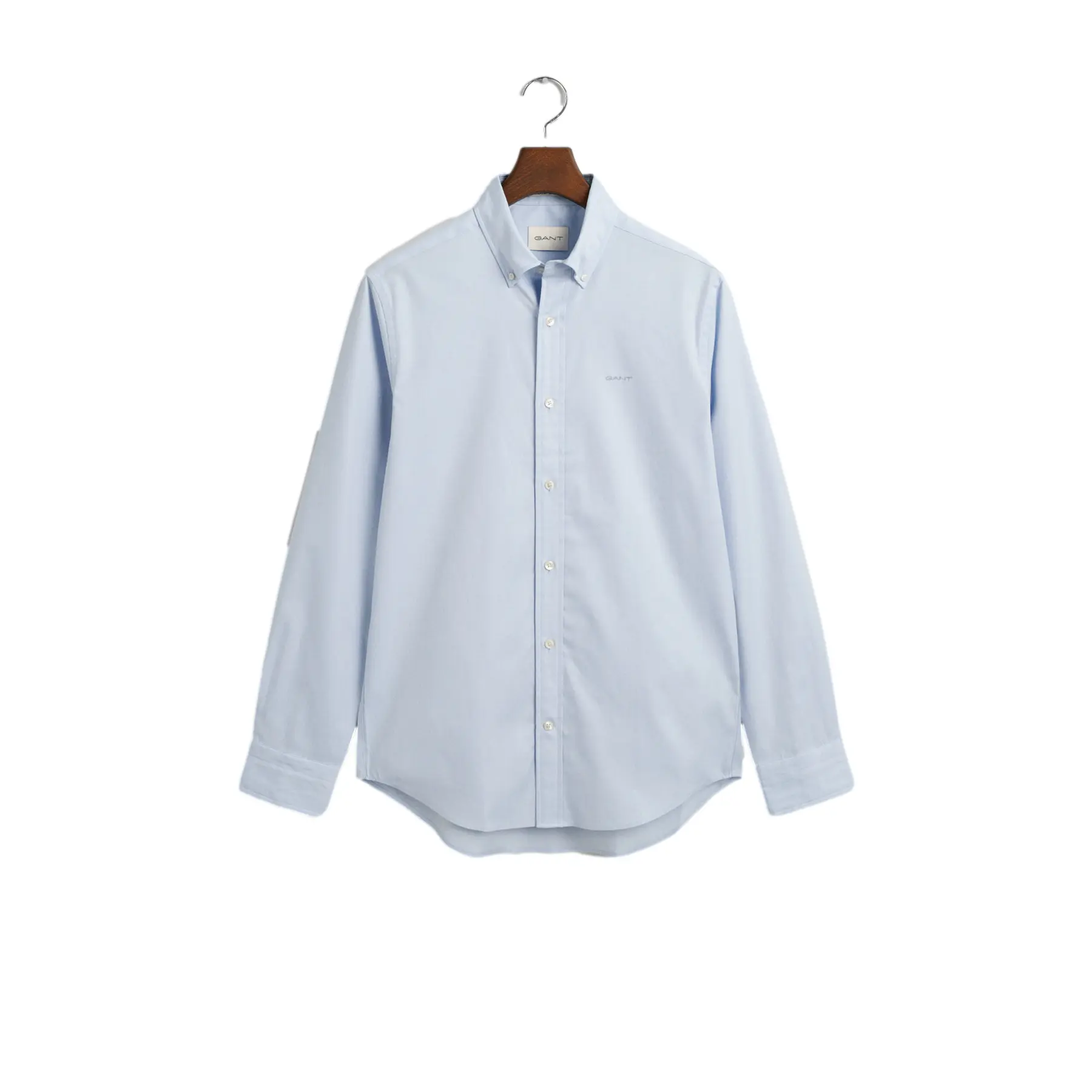 Gant Men's Bleu Long Sleeve Shirt Pinpoint Oxford