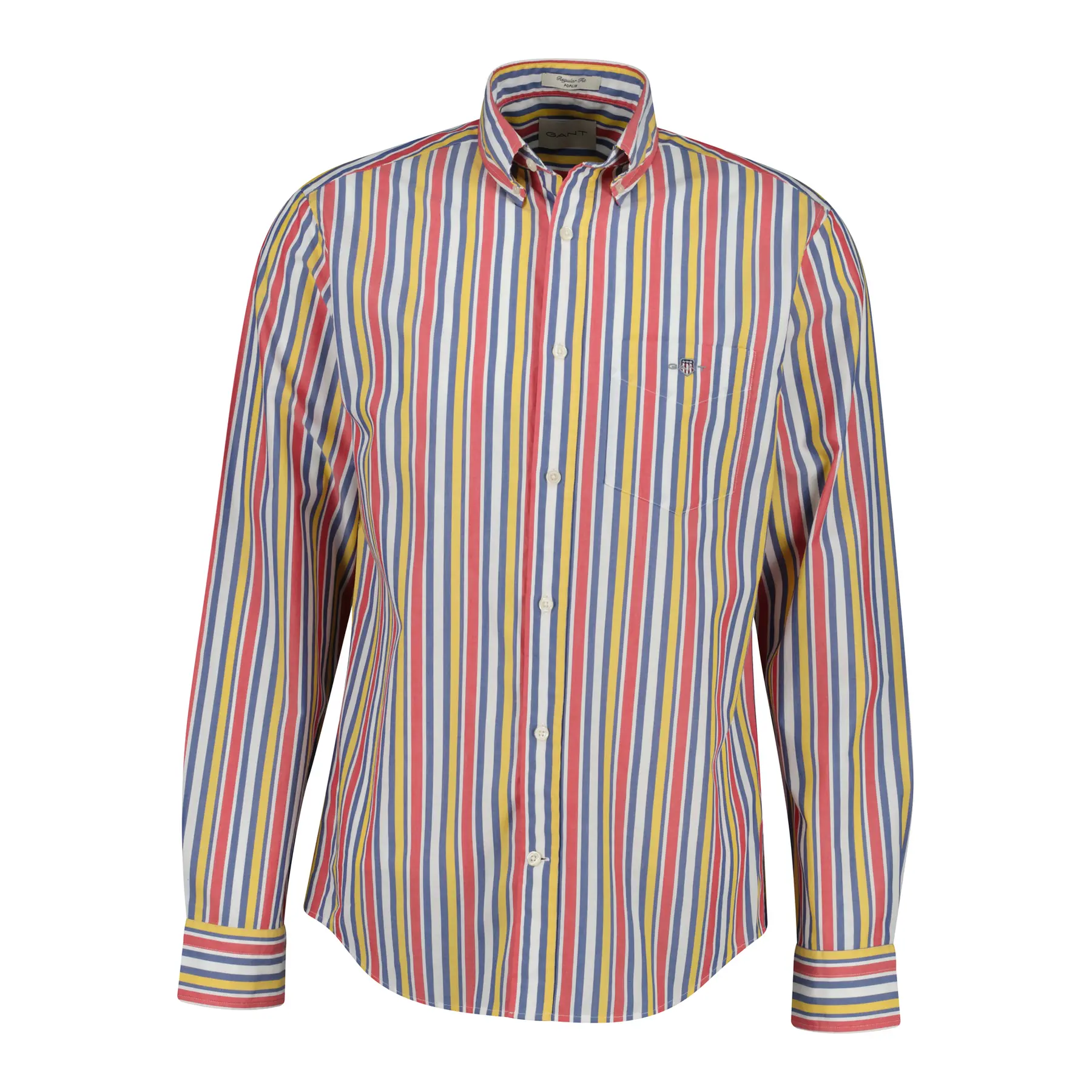 Langarmhemd aus Popeline Gant multistripe
