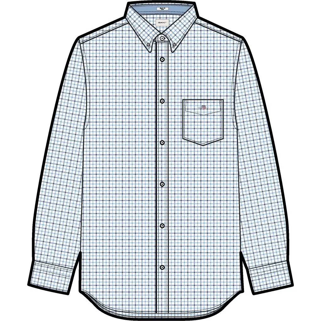 Langarmhemd aus Popeline Gant Classic stripe