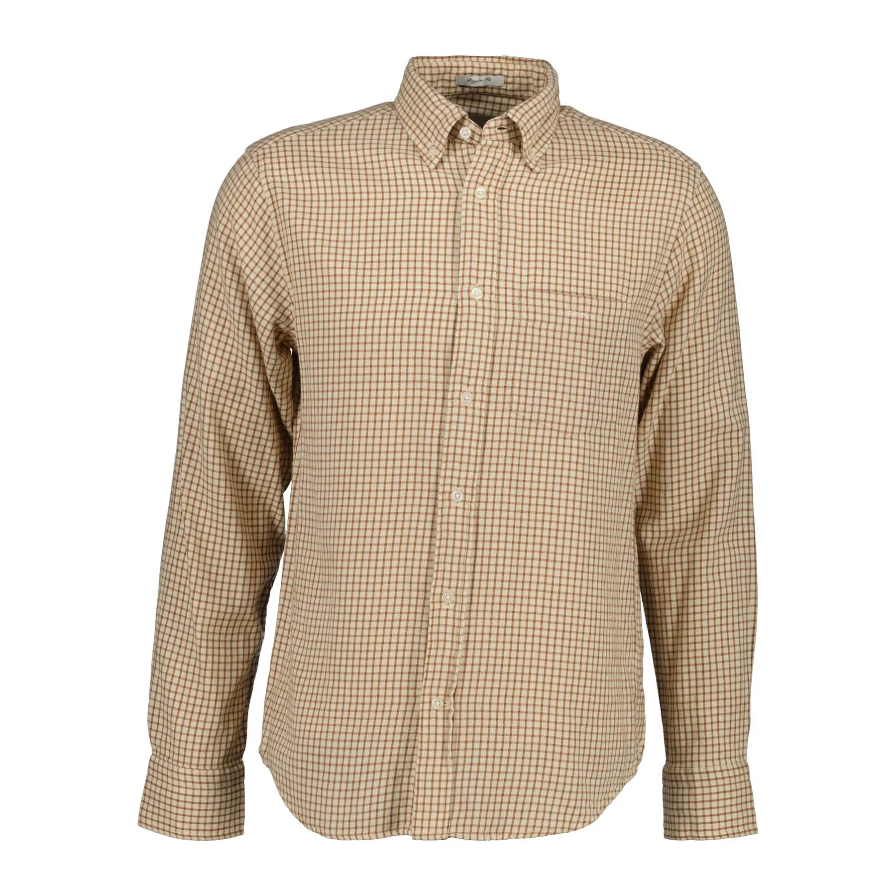 Gant Men's Marron Long Sleeve Flannel Shirt