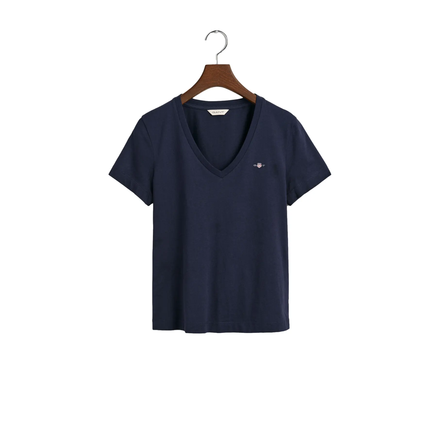 Dames-T-shirt met V-hals Gant Shield