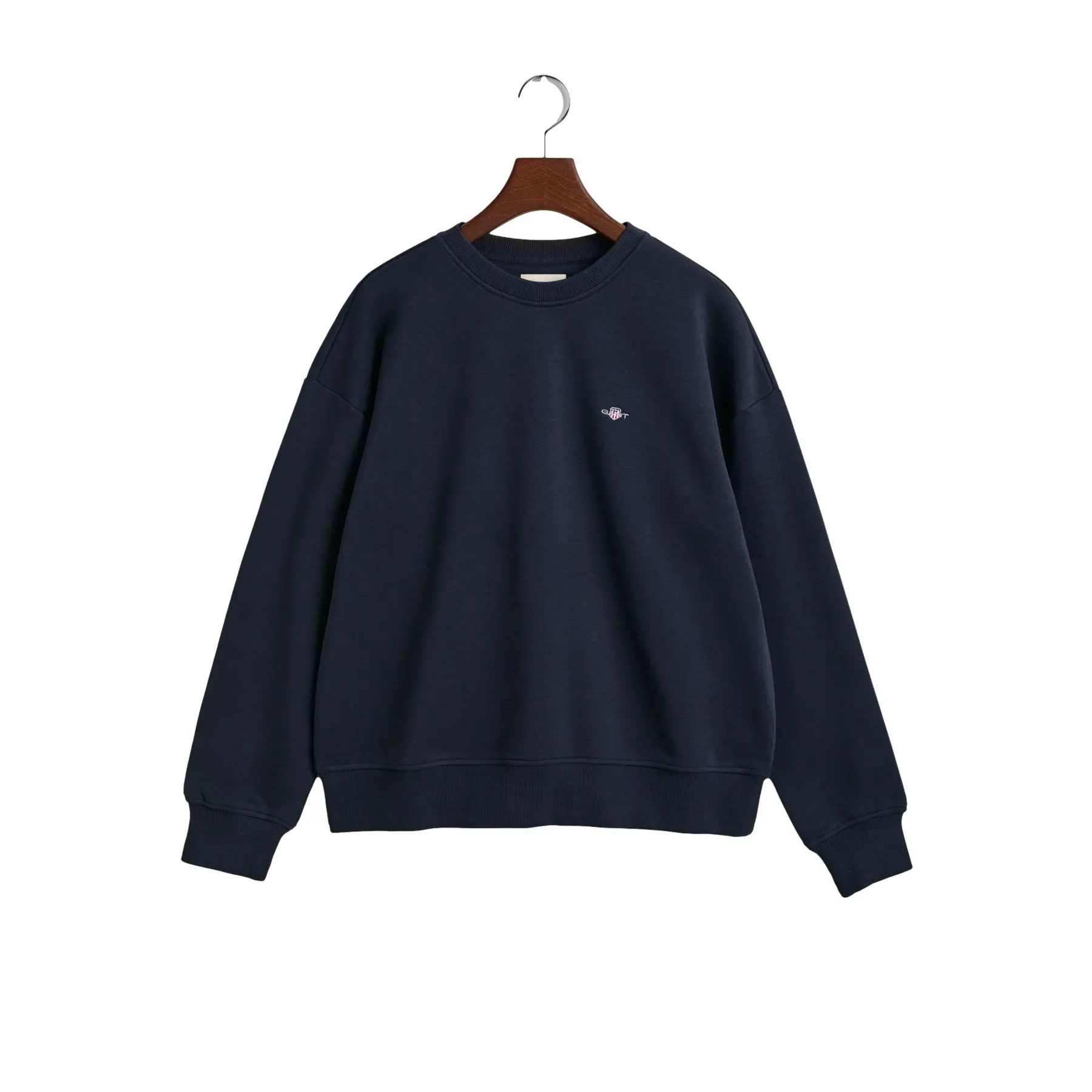 Gant Women's Bleu Round Neck Sweater Shield