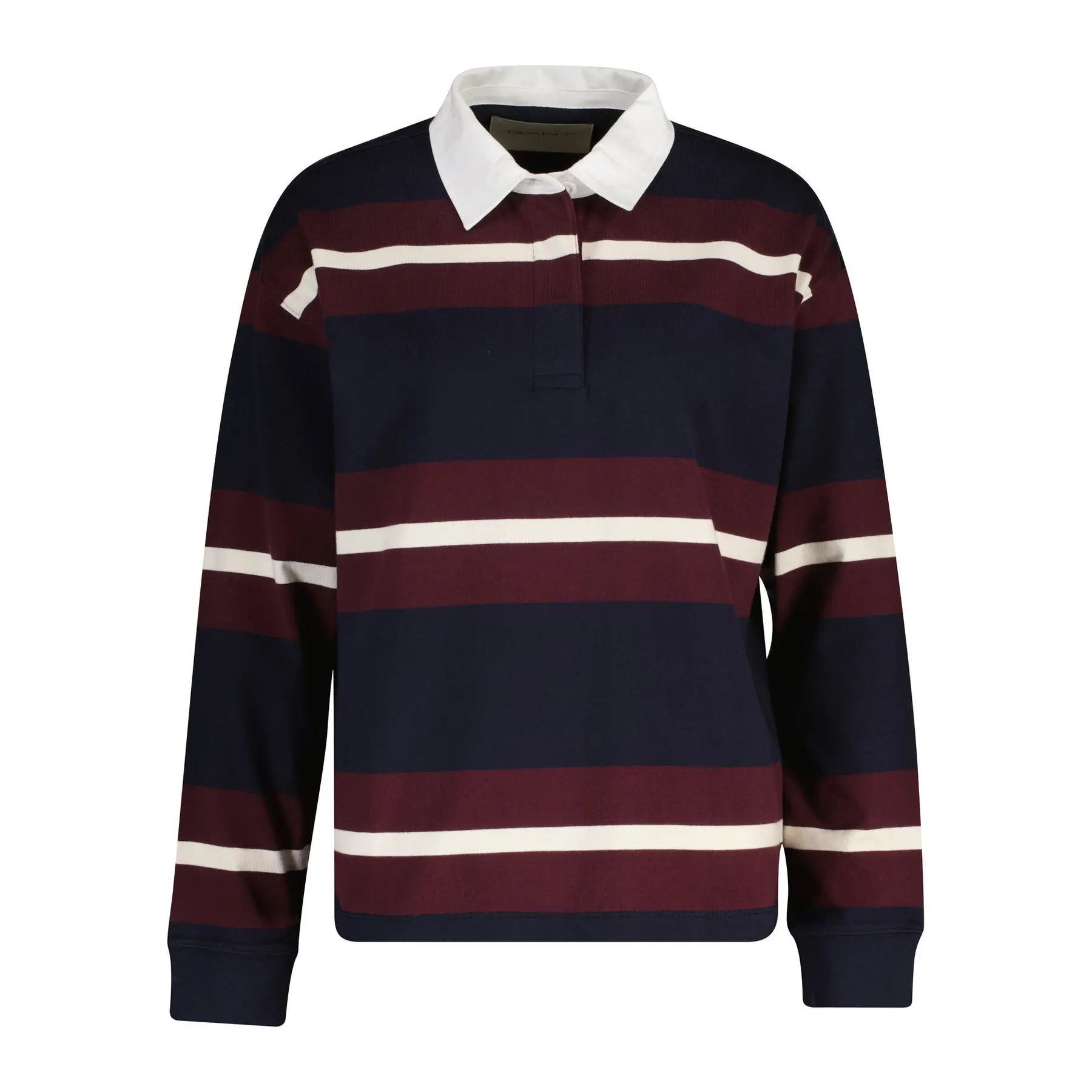 Polo a maniche lunghe a righe donna