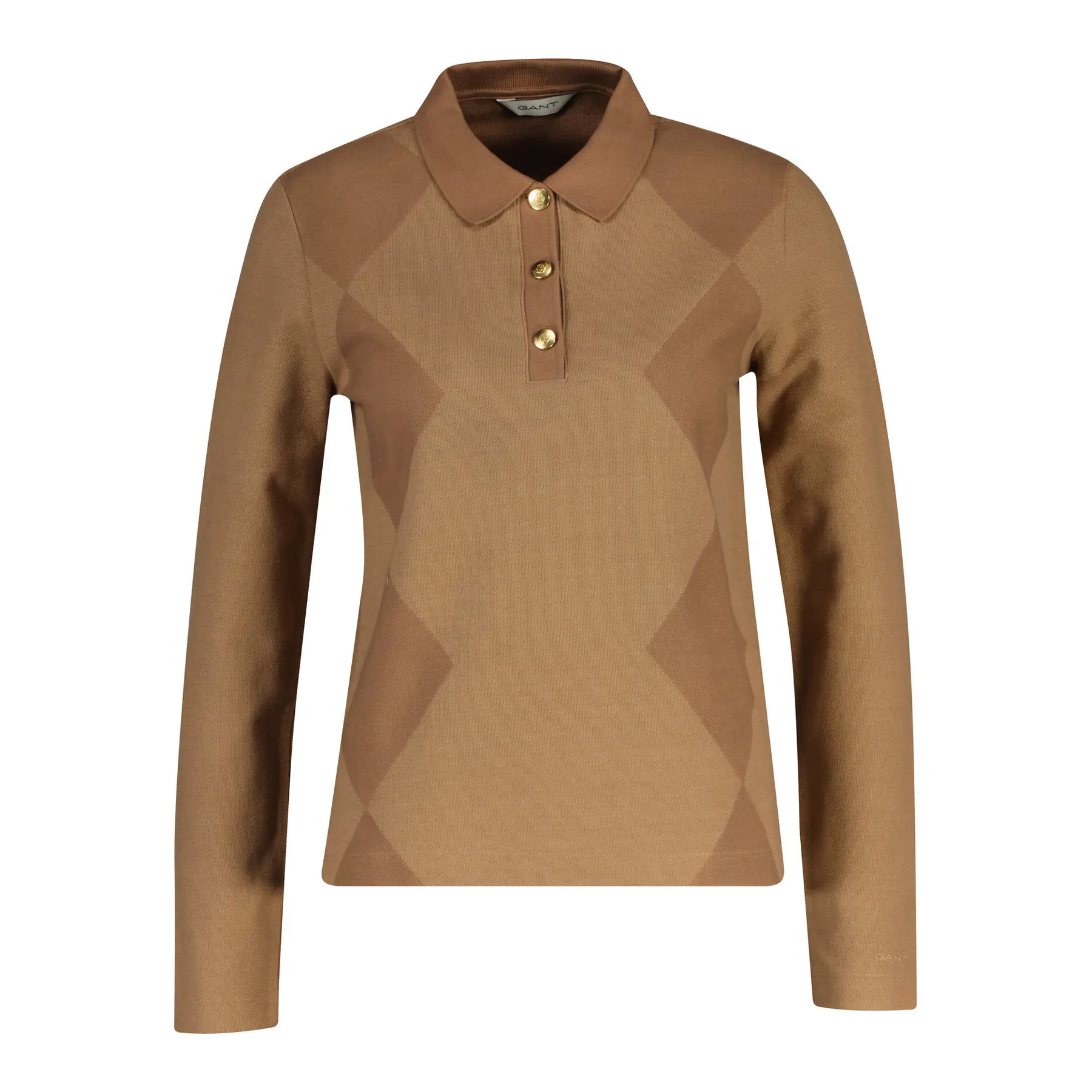 Polo donna a maniche lunghe  Argyle