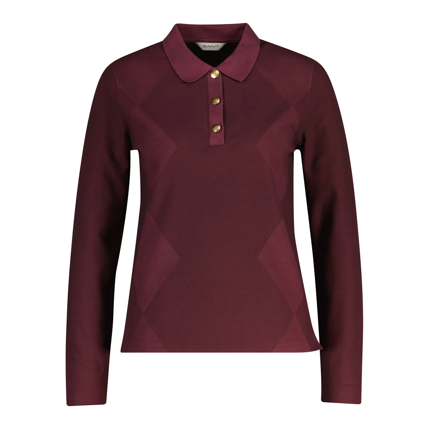 Polo donna a maniche lunghe  Argyle