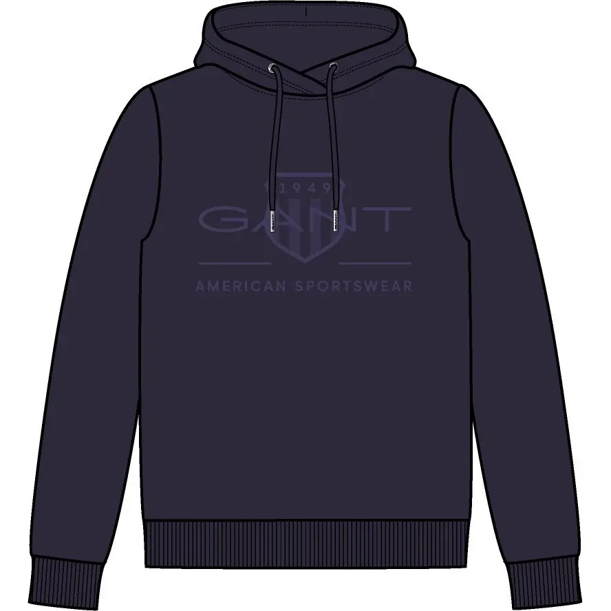 Damen Hoodie Regular Gant Tonal Shield