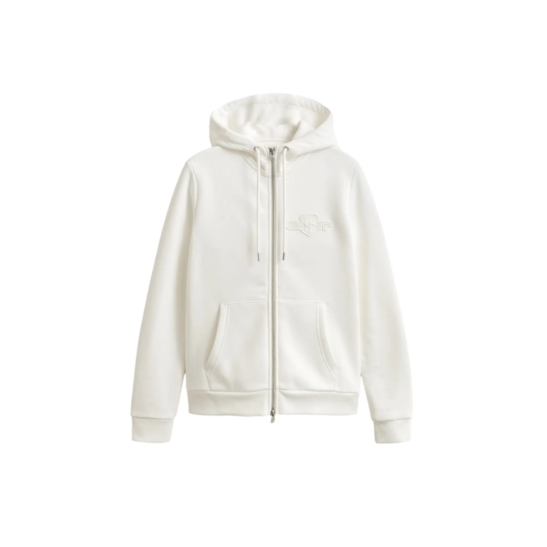 Damen Regular Zip Hoodie Gant Tonal Shield