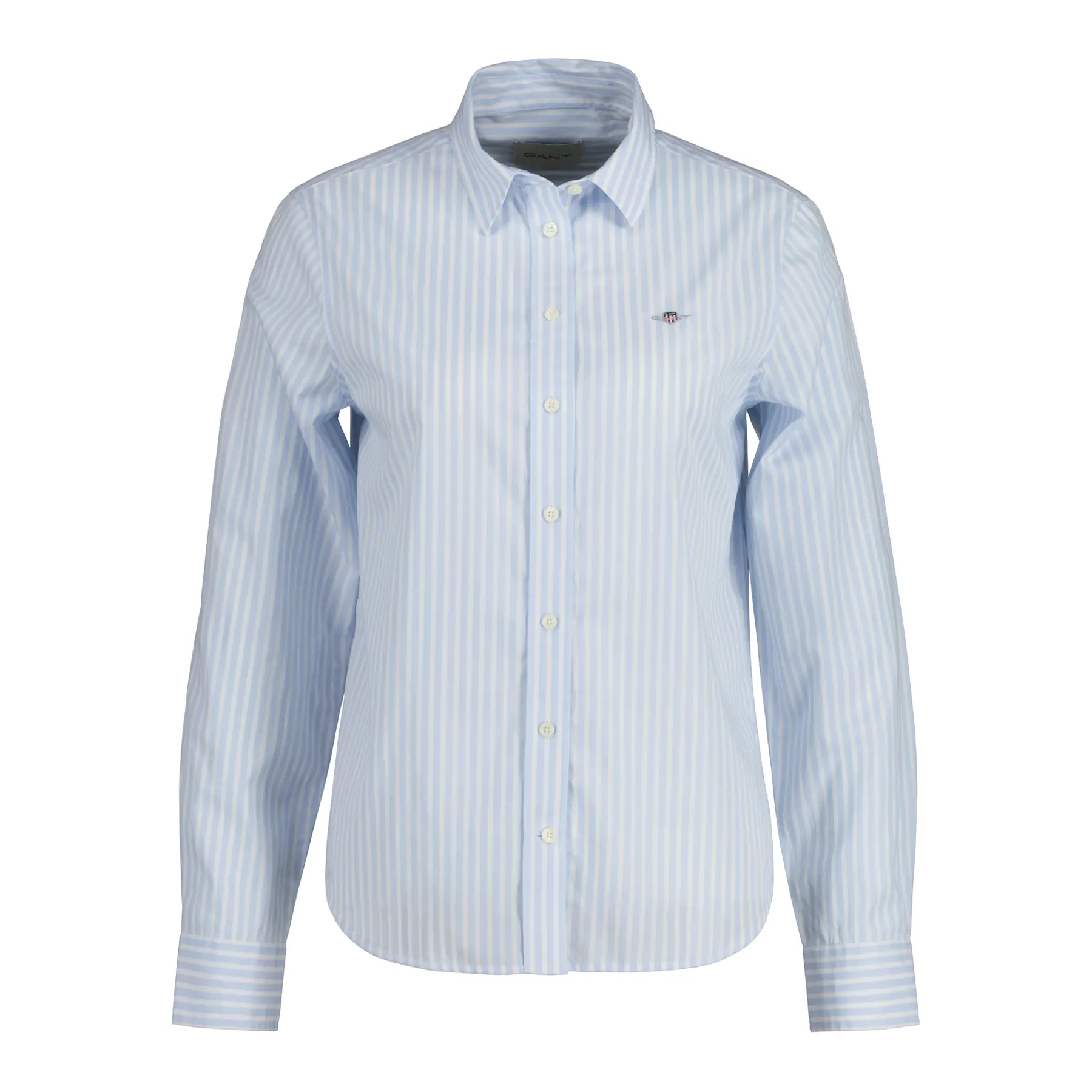 Gant Women's Bleu Regular Fit Poplin Shirt For Classic