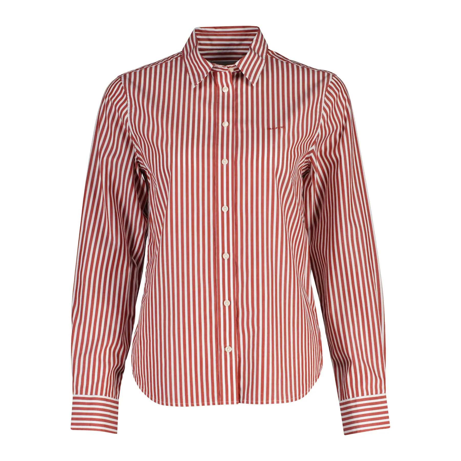 Gant Women's Marron Regular Fit Poplin Shirt For Classic