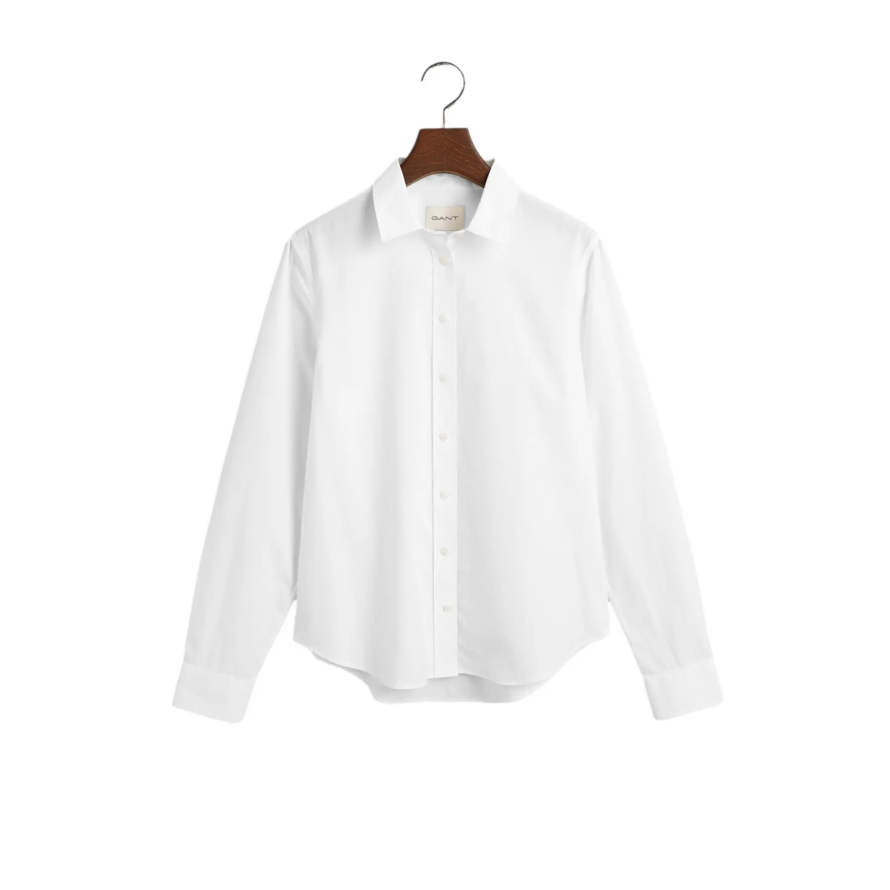 Gant Women's Blanc Regular Fit Poplin Shirt For Classic
