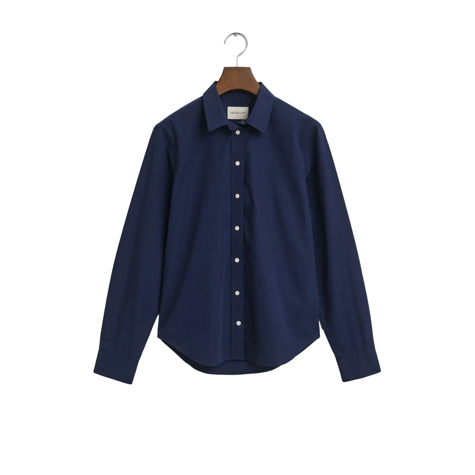 Gant Women's Bleu Regular Fit Poplin Shirt For Classic