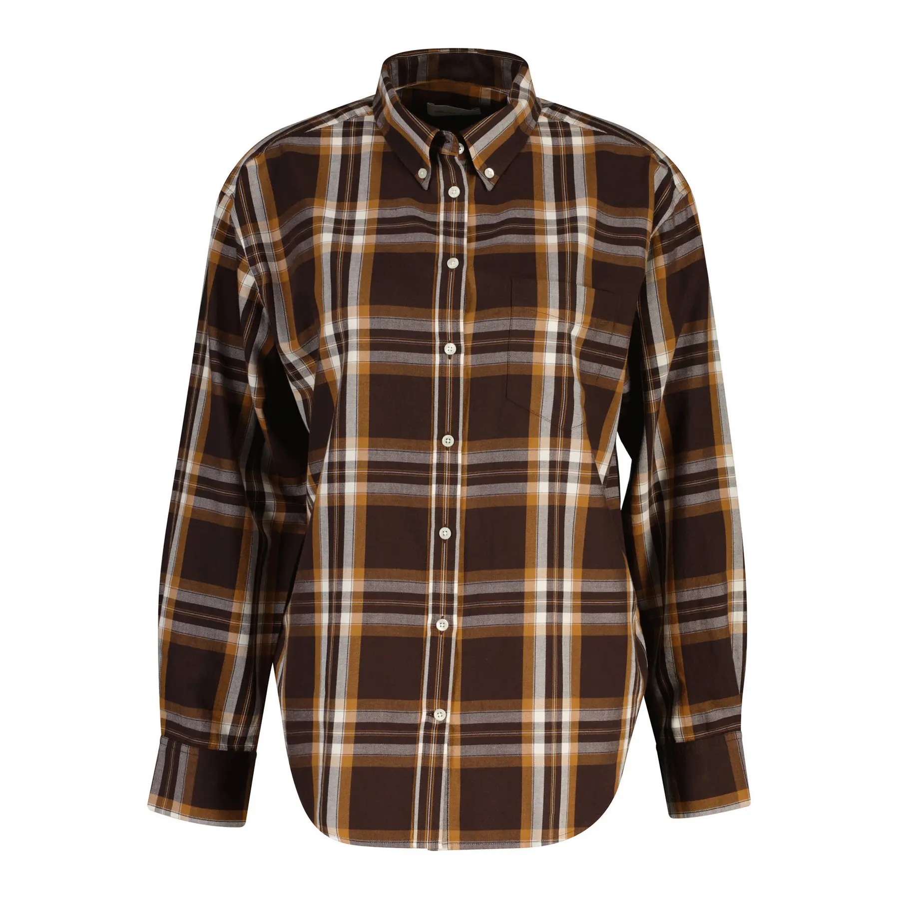 Camicia a maniche lunghe in flanella donna