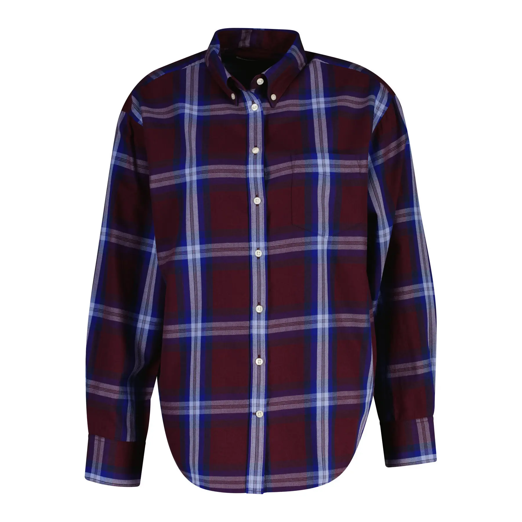 Camicia a maniche lunghe in flanella donna