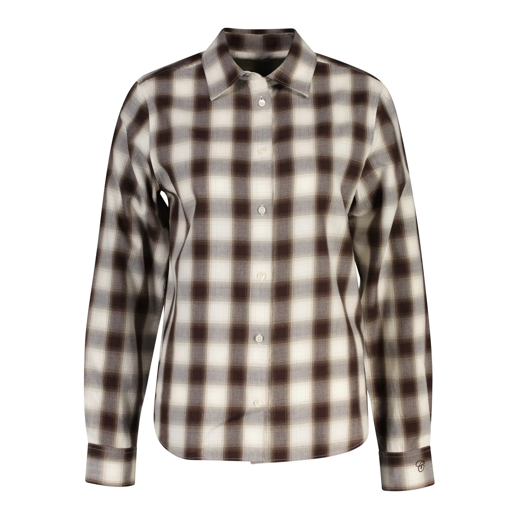 Camicia a maniche lunghe in flanella donna