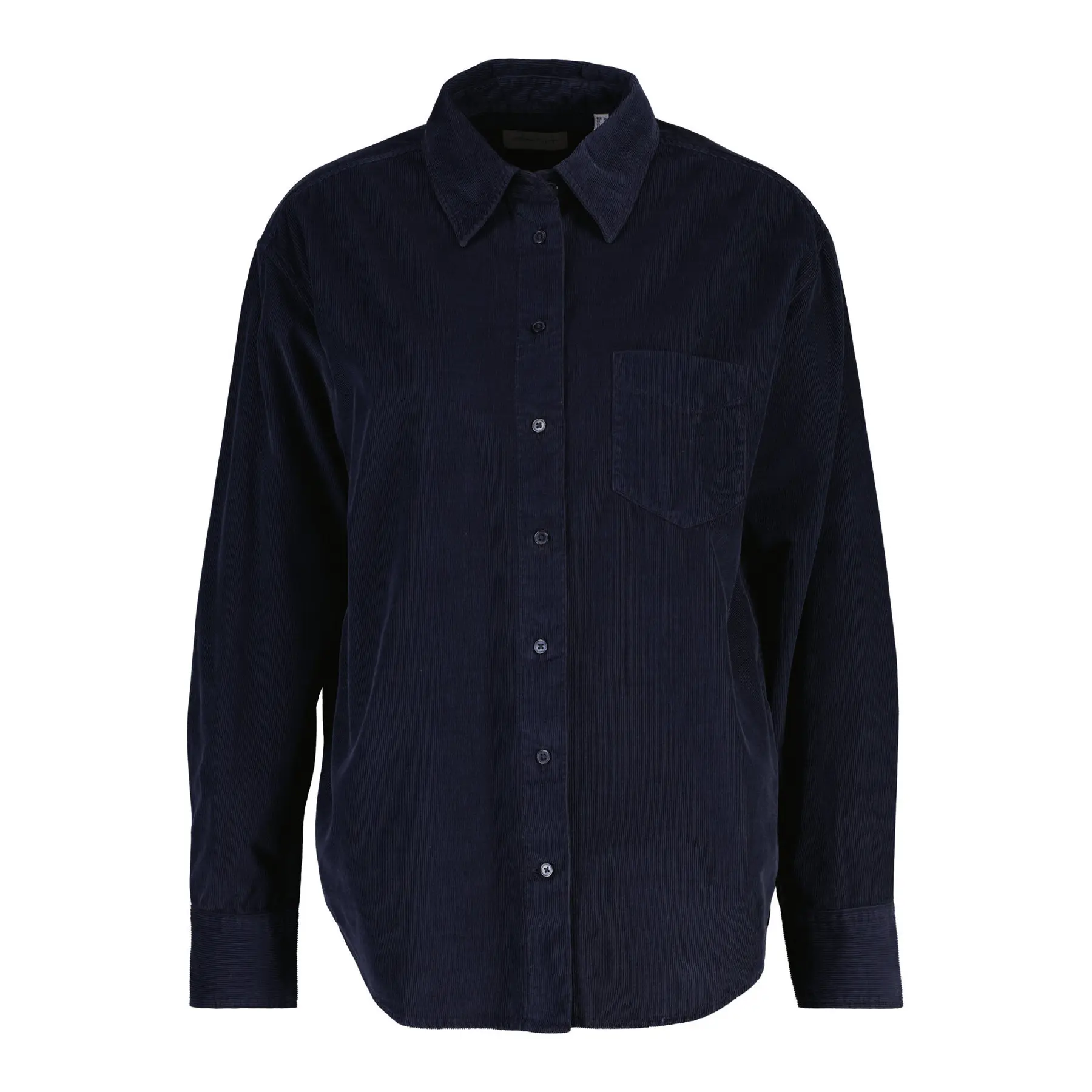 Camicia a maniche lunghe in velluto donna