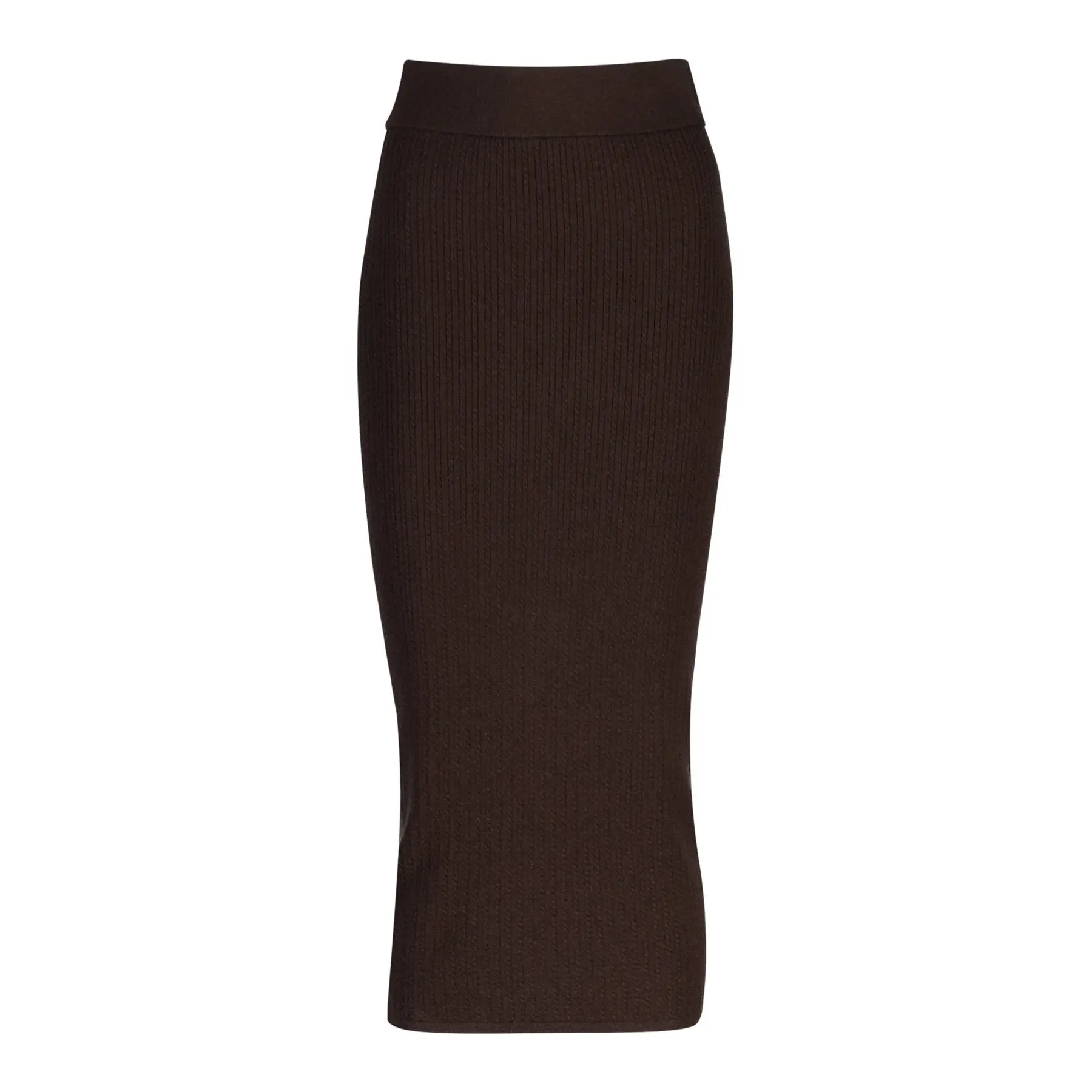 Gonna in maglia ritorta donna