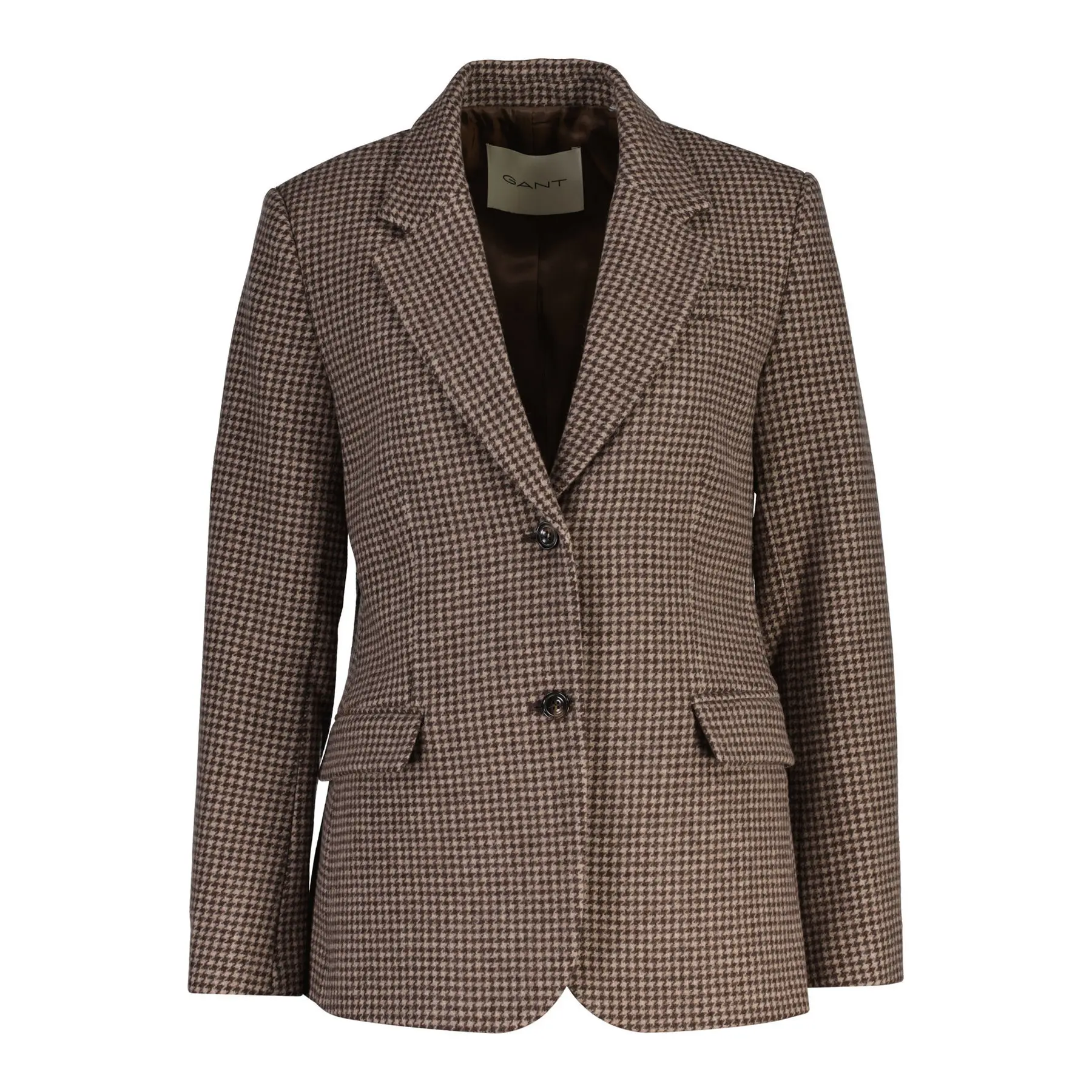 Blazer a motivi houndstooth donna