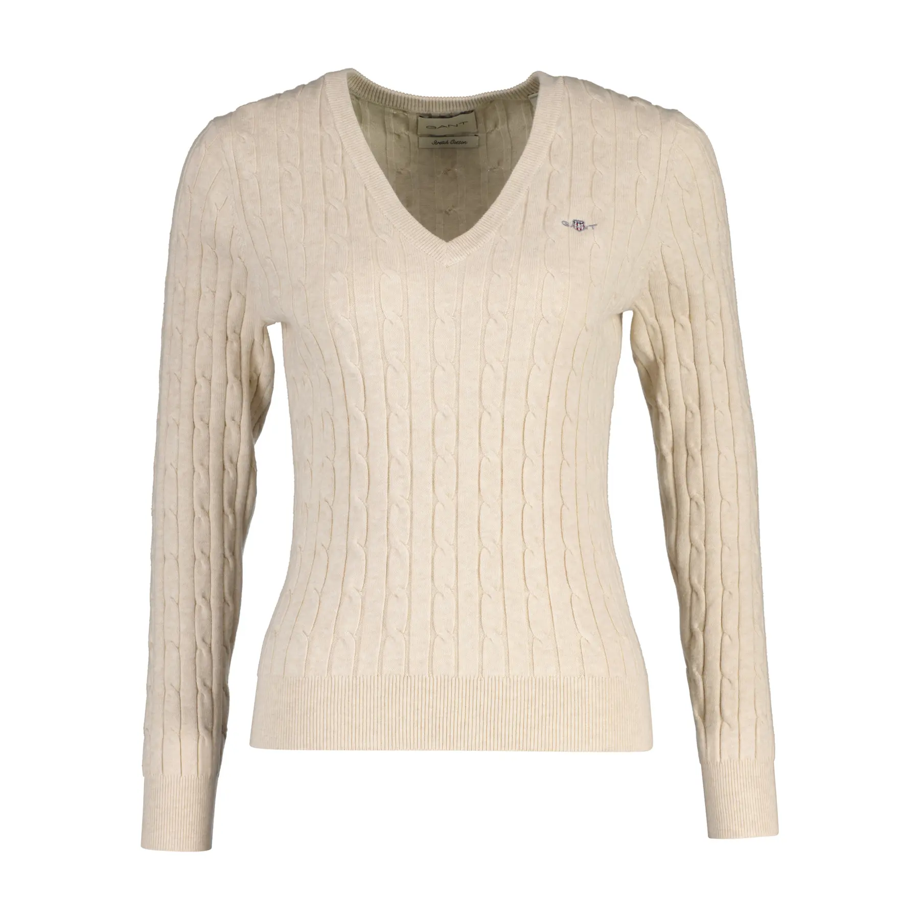 Damen V-Ausschnitt Pulli Gant Classic