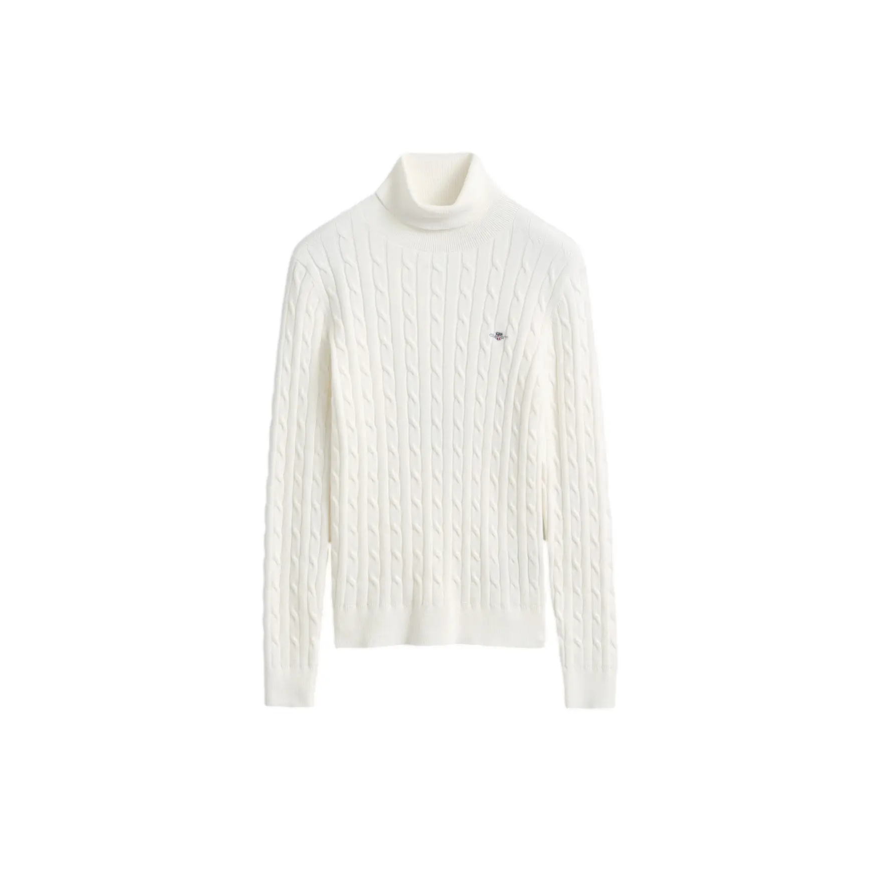 Damen Rollkragenpullover aus elastischer Baumwolle Gant