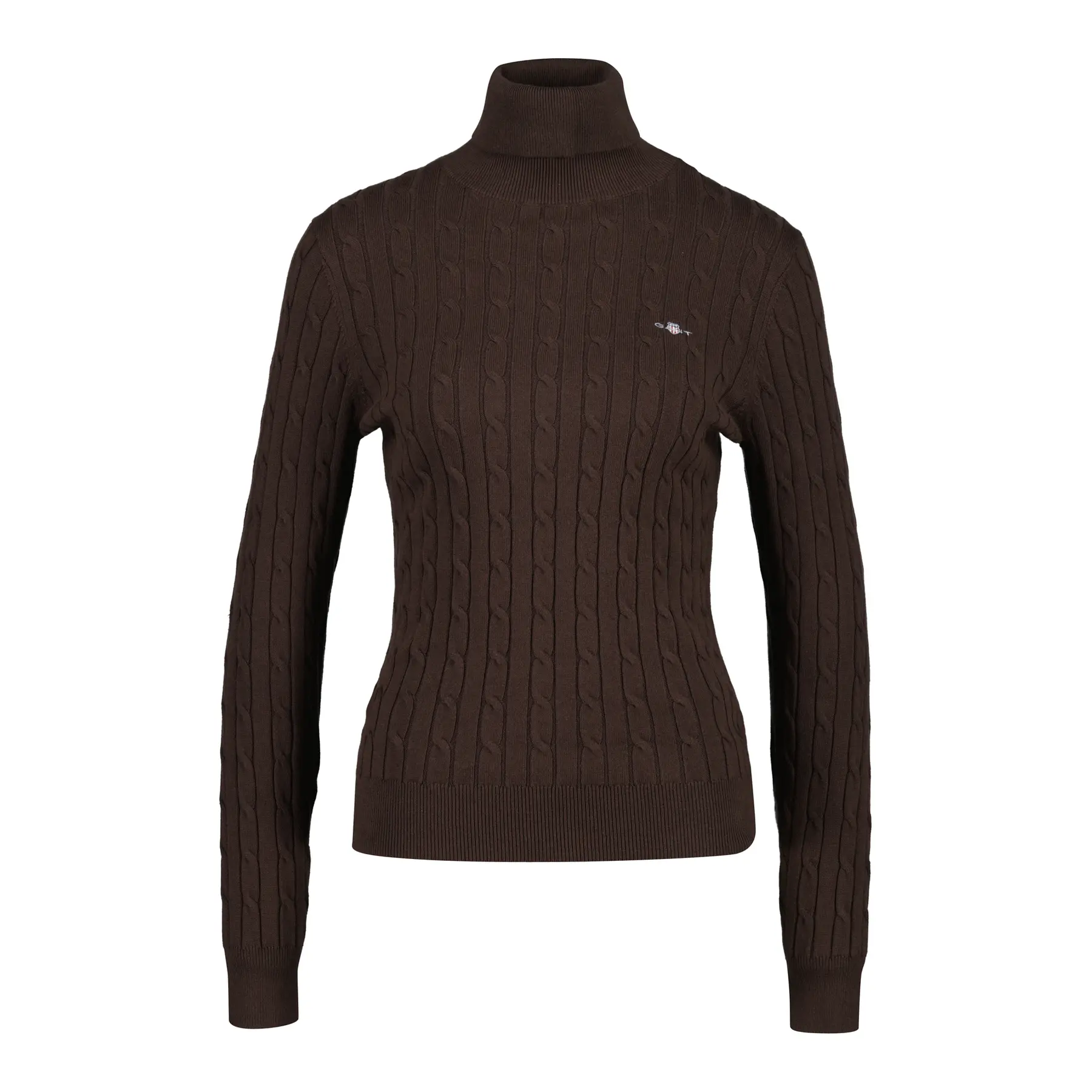 Damen Rollkragenpullover aus elastischer Baumwolle Gant