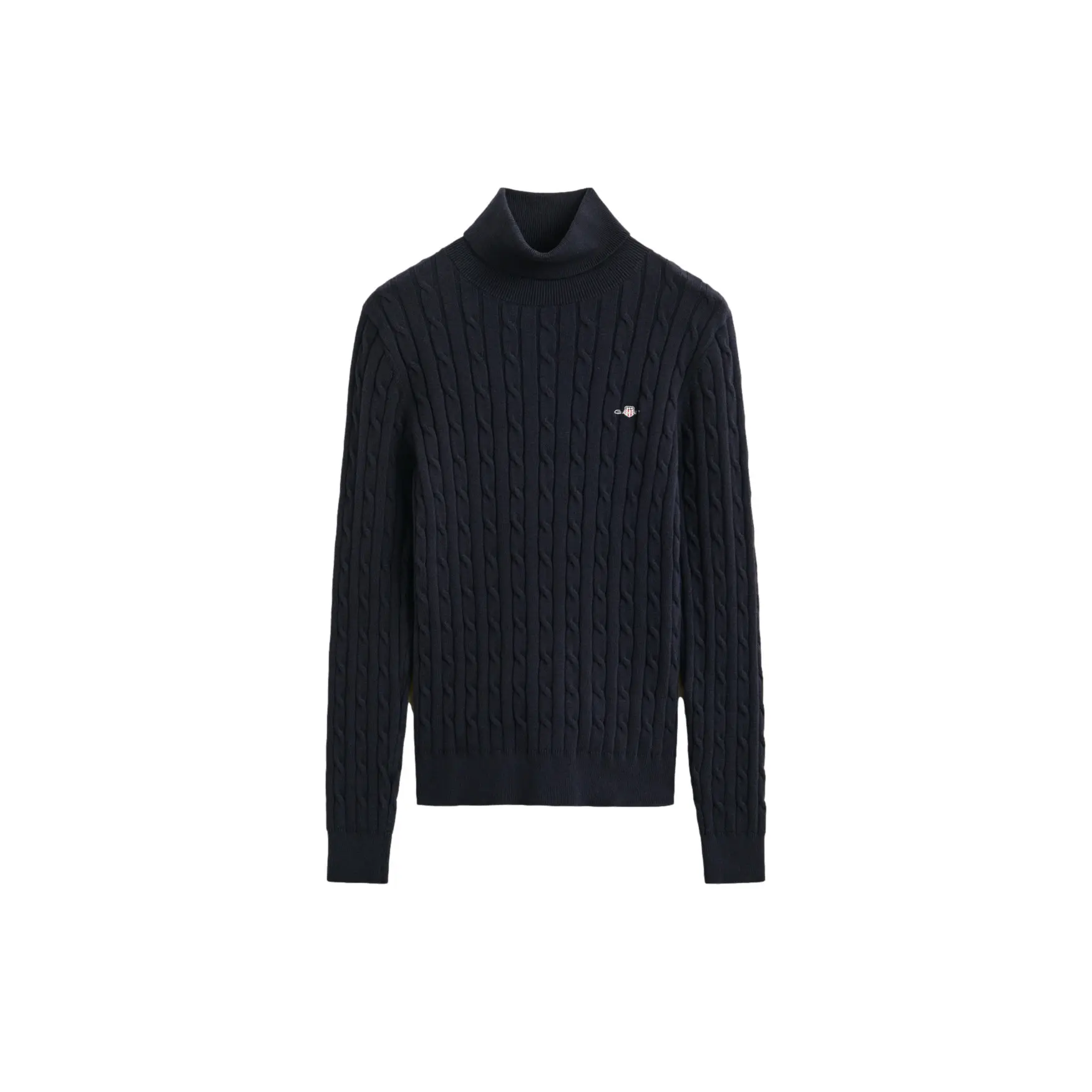Damen Rollkragenpullover aus elastischer Baumwolle Gant