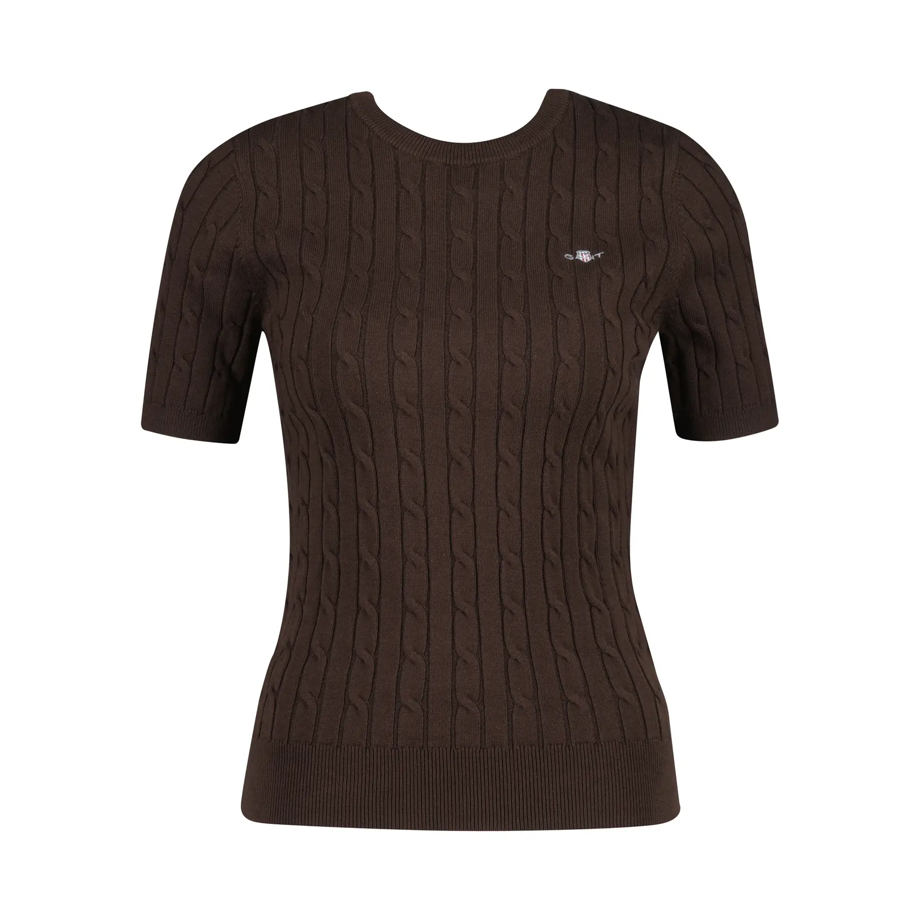Kurzärmliger Pulli aus Stretchmaterial für Damen Gant