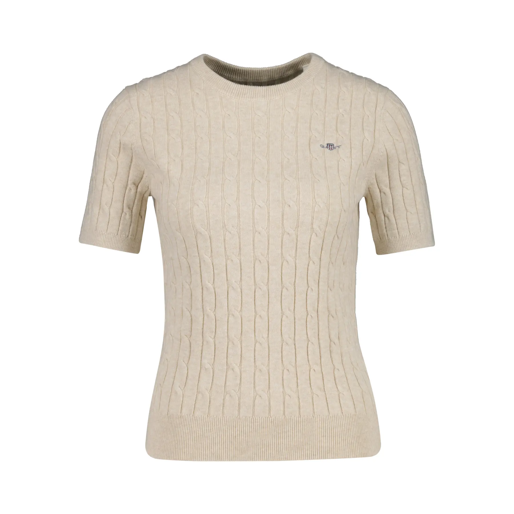 Kurzärmliger Pulli aus Stretchmaterial für Damen Gant