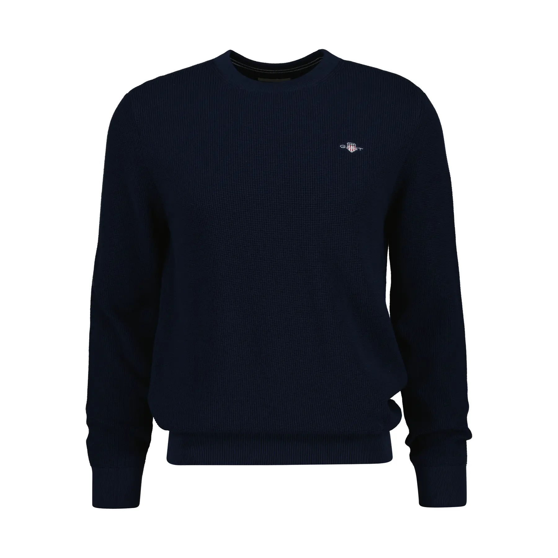 Gant Men's Bleu Waffle Knit Sweater