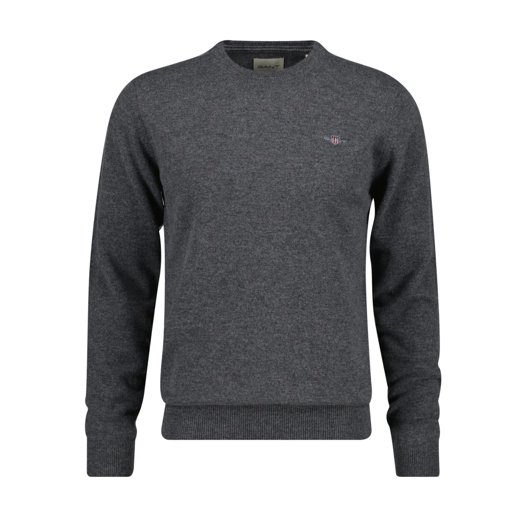Gant Trui Soft Superfine Italian Lambswool Crew Neck Antraciet / male